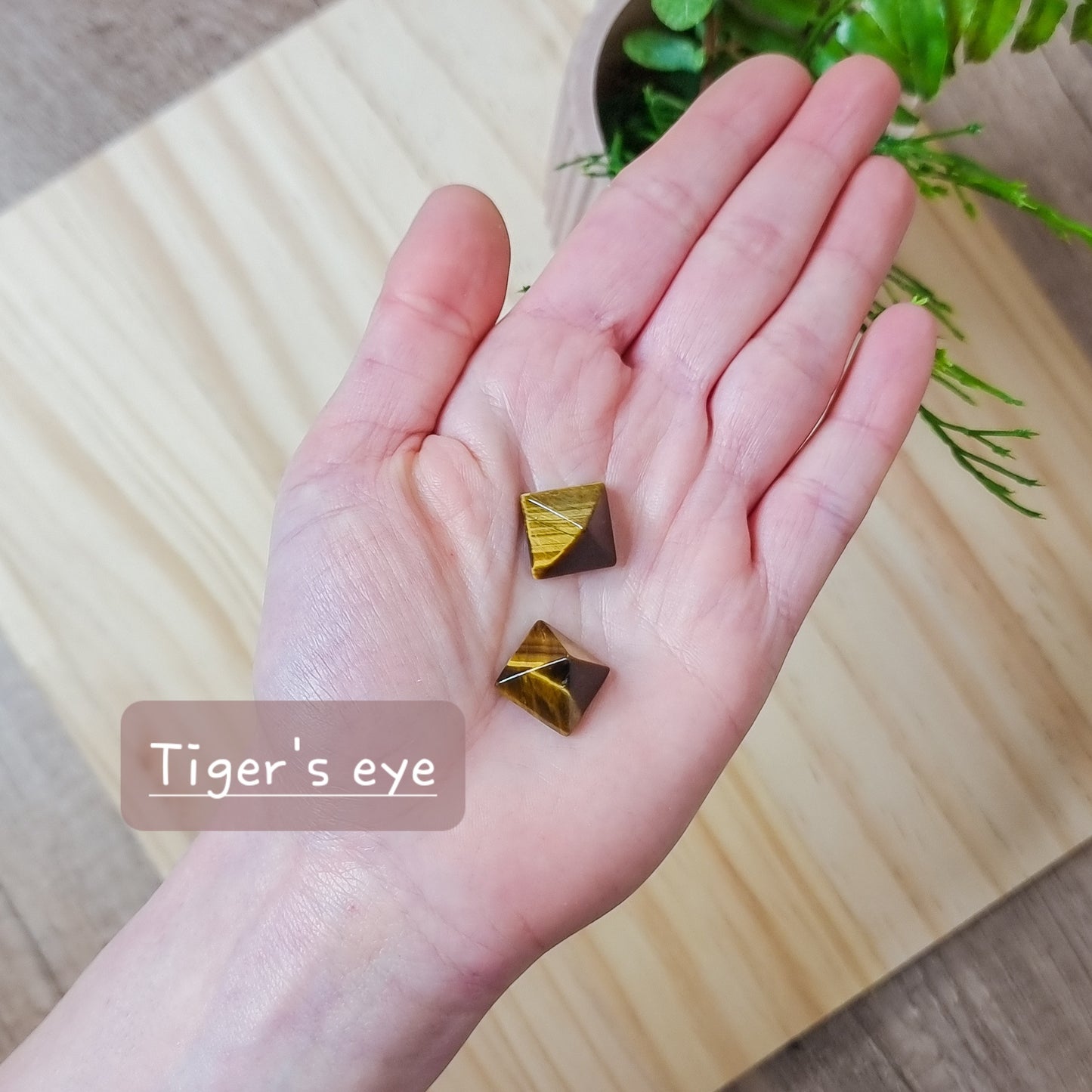 Mini Unakite and Tiger's Eye Pyramid