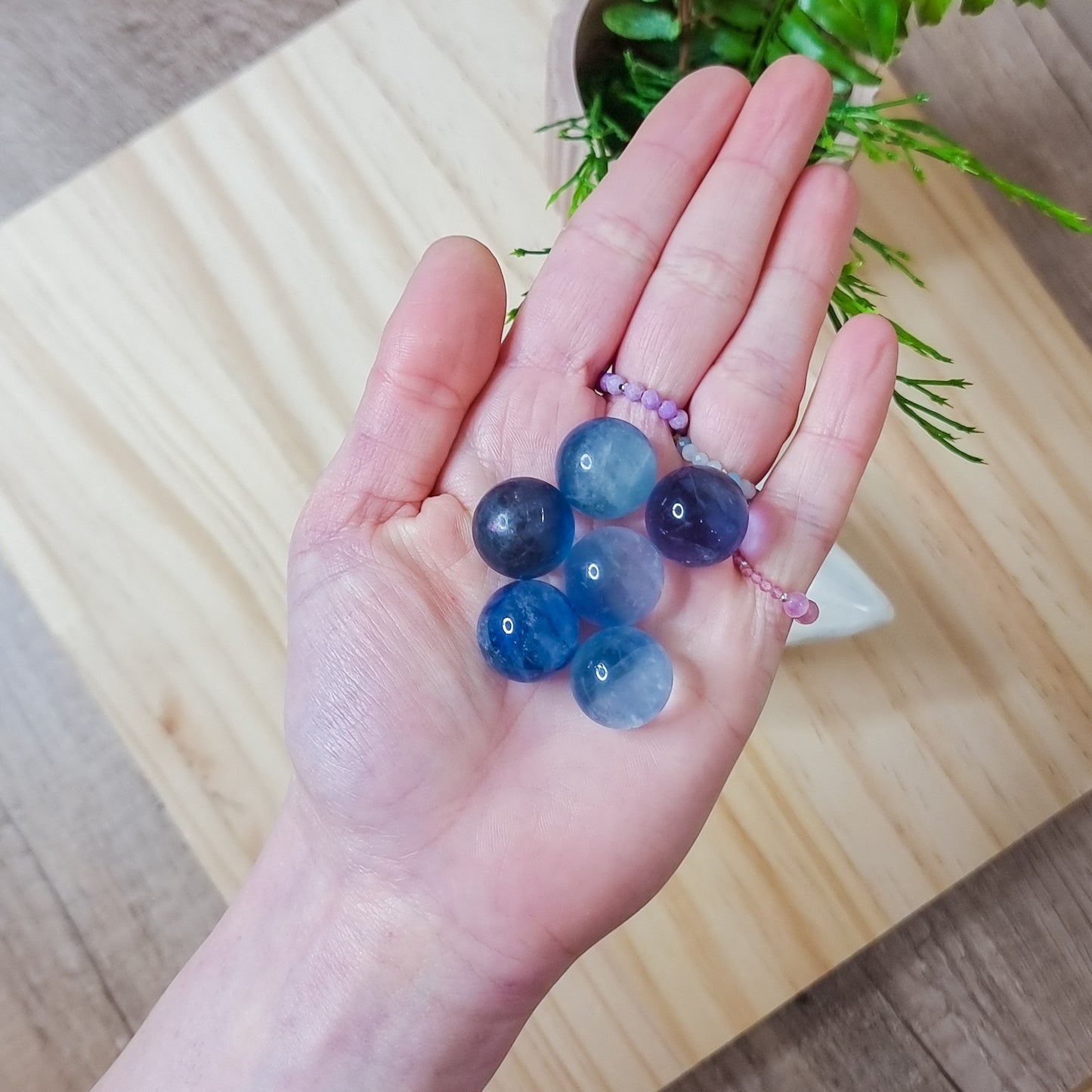 Blue Fluorite Mini Spheres
