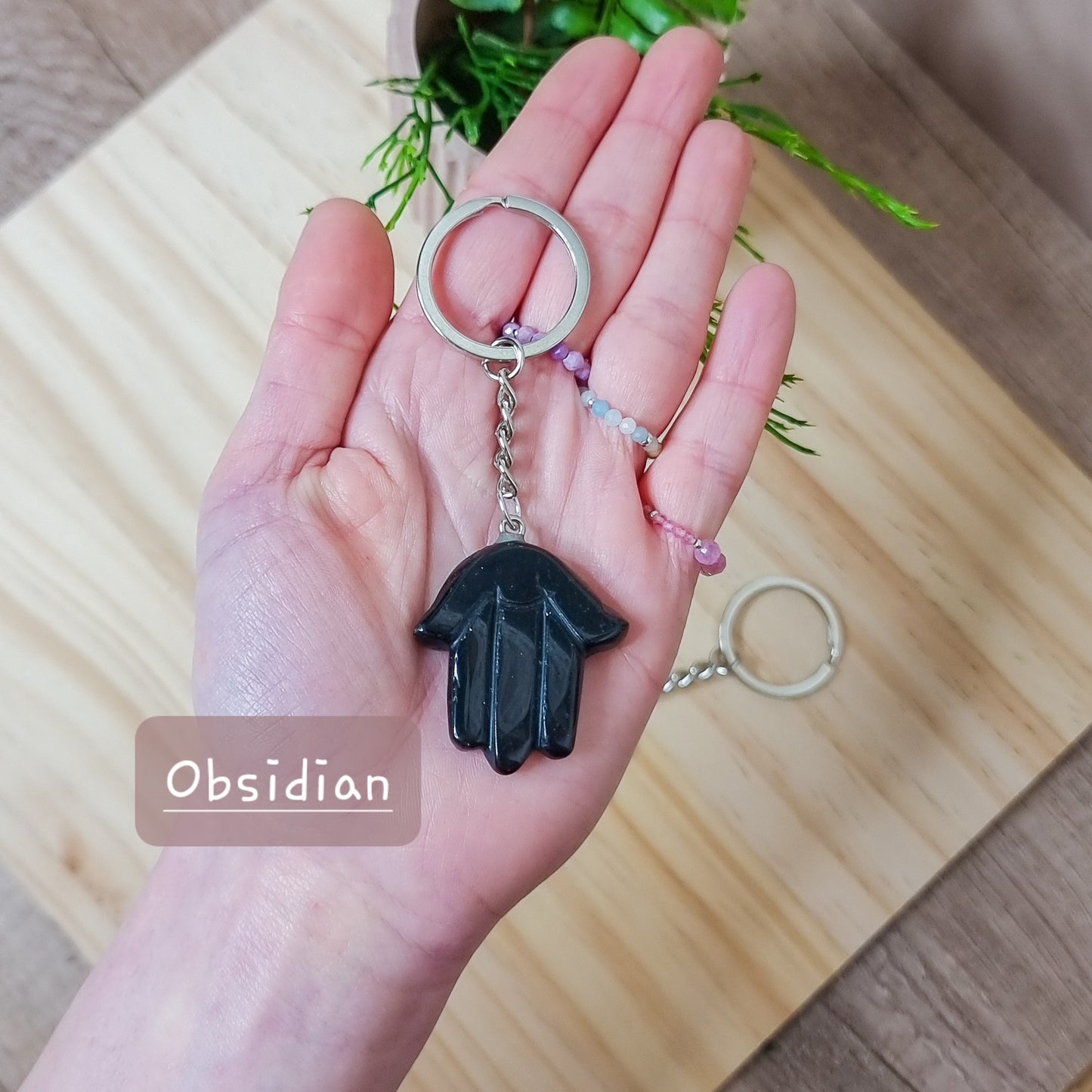 Hamsa Hand Keychain