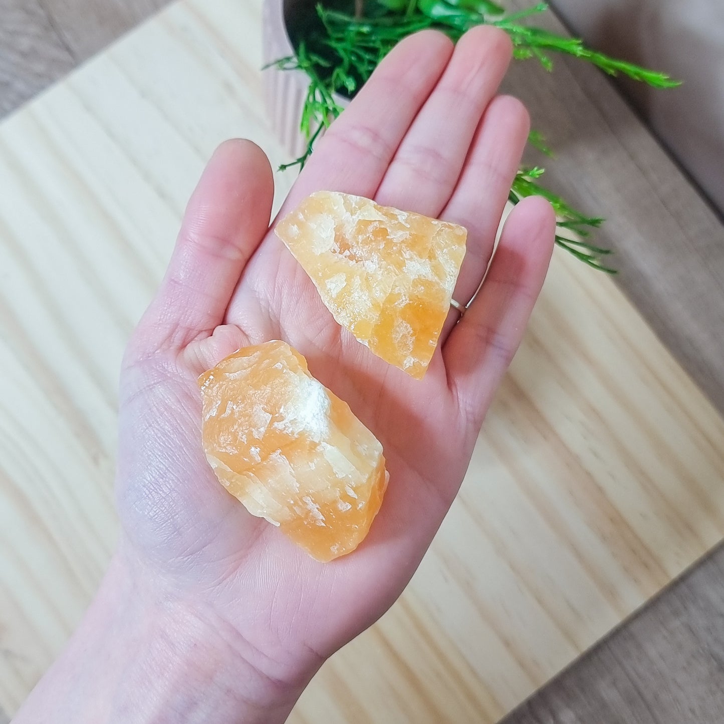 Orange Calcite Raw Stone