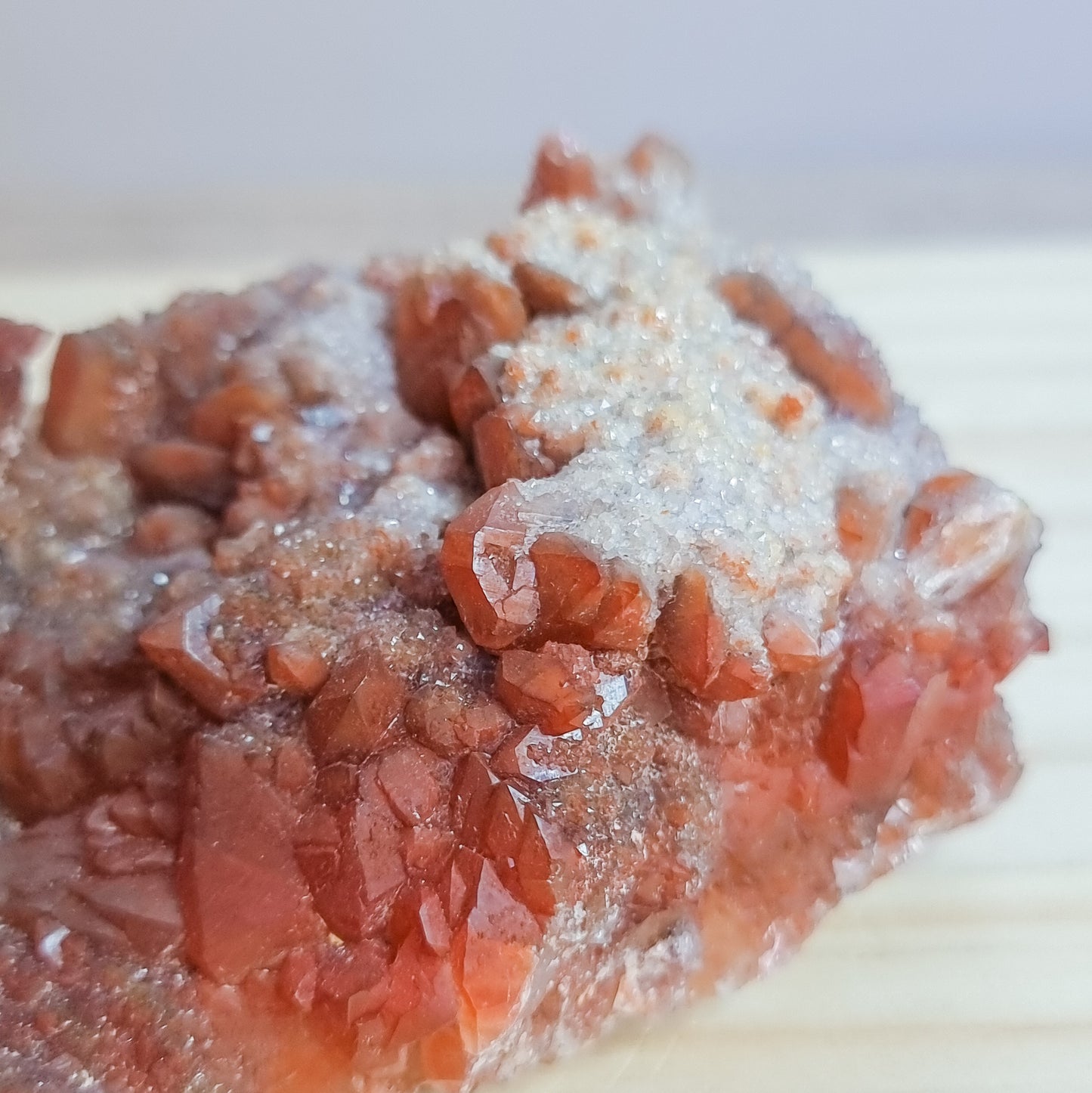 Red Hematoid/Fire Quartz Raw Cluster