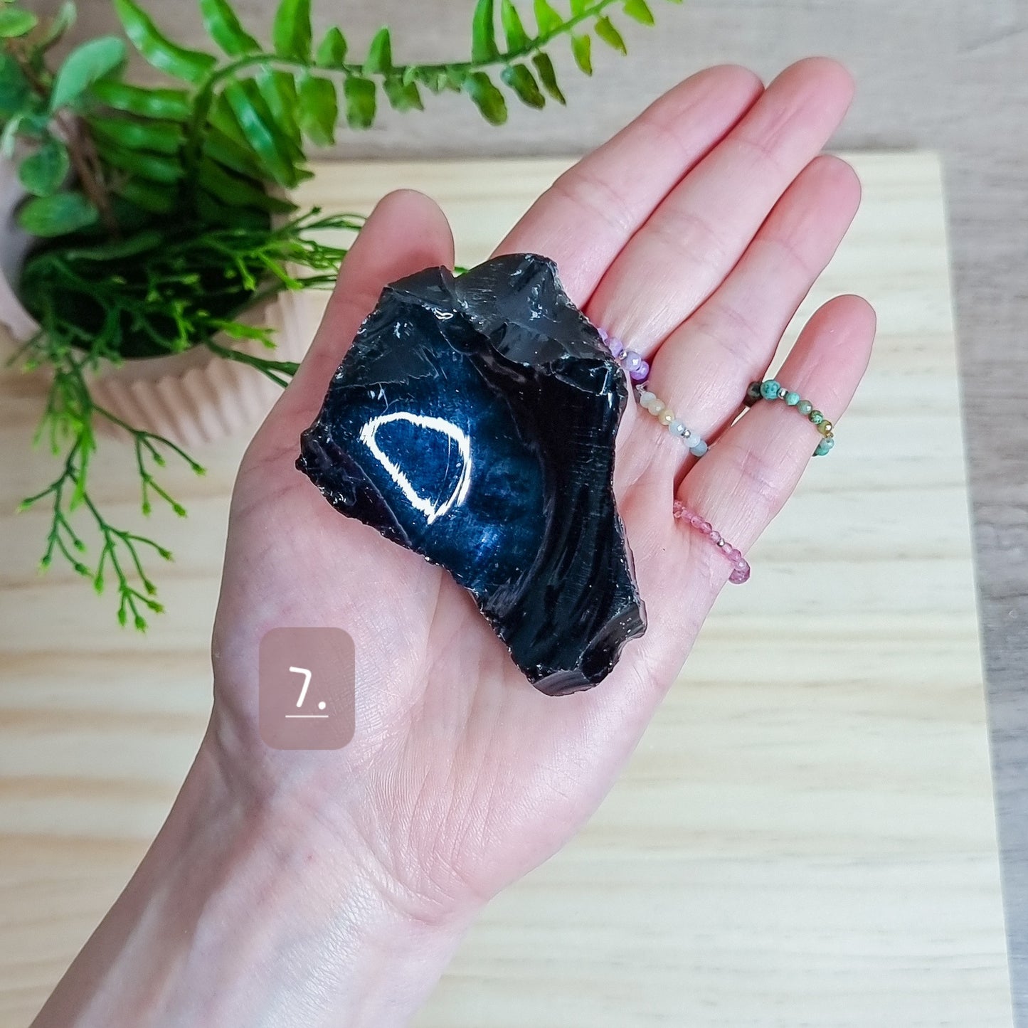 Black Obsidian Raw Stones