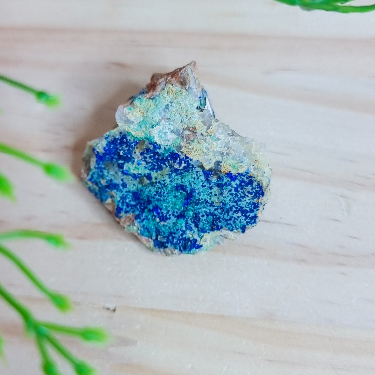 Azurite with Malachite and Barite Specimen