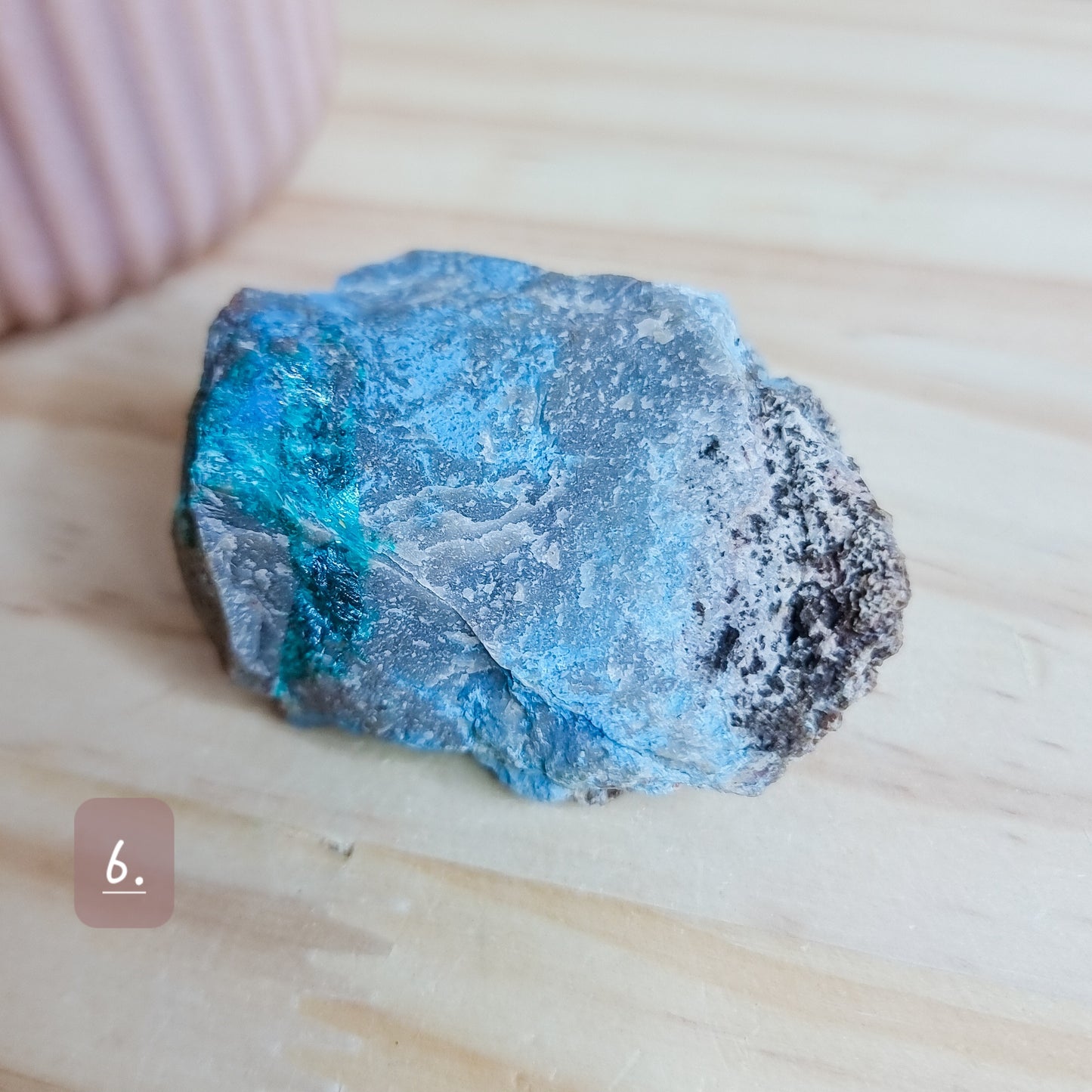 Shattuckite with Dioptase Raw Stone