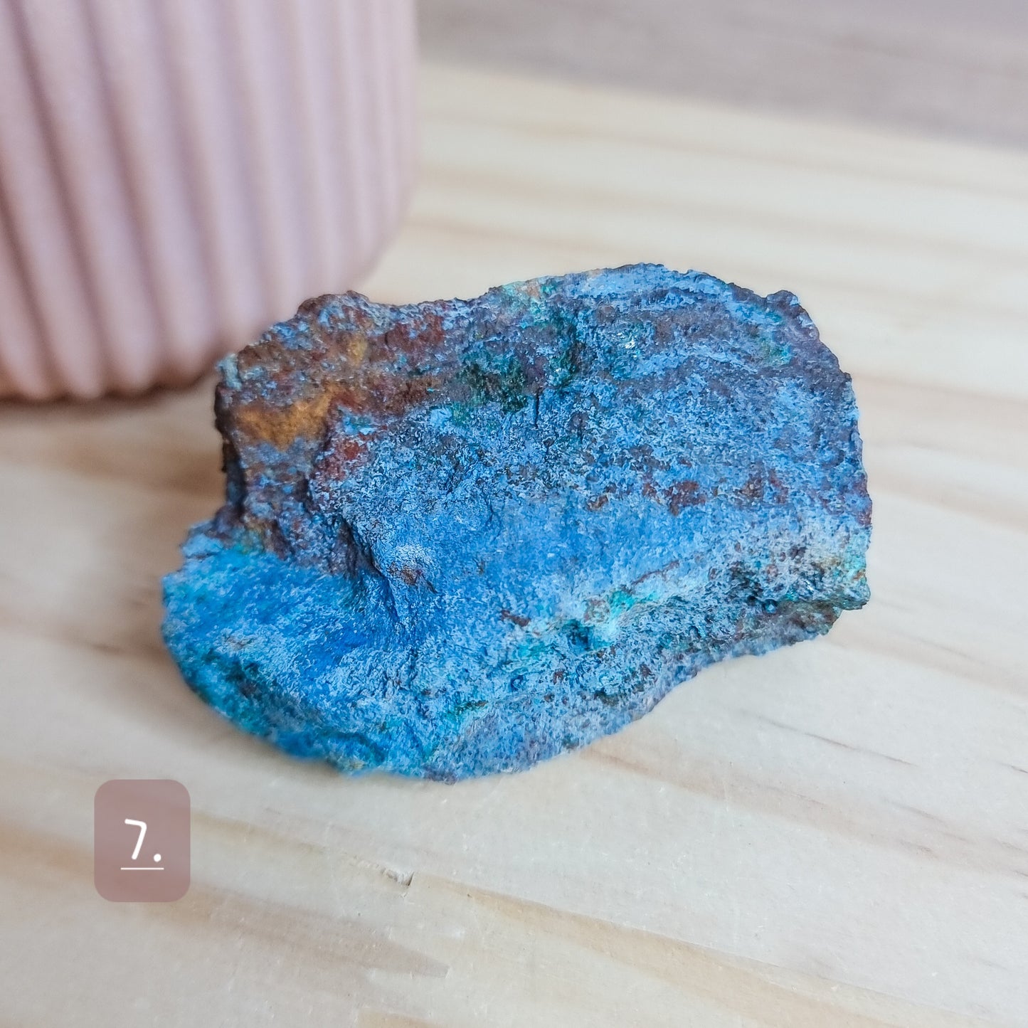 Shattuckite with Dioptase Raw Stone