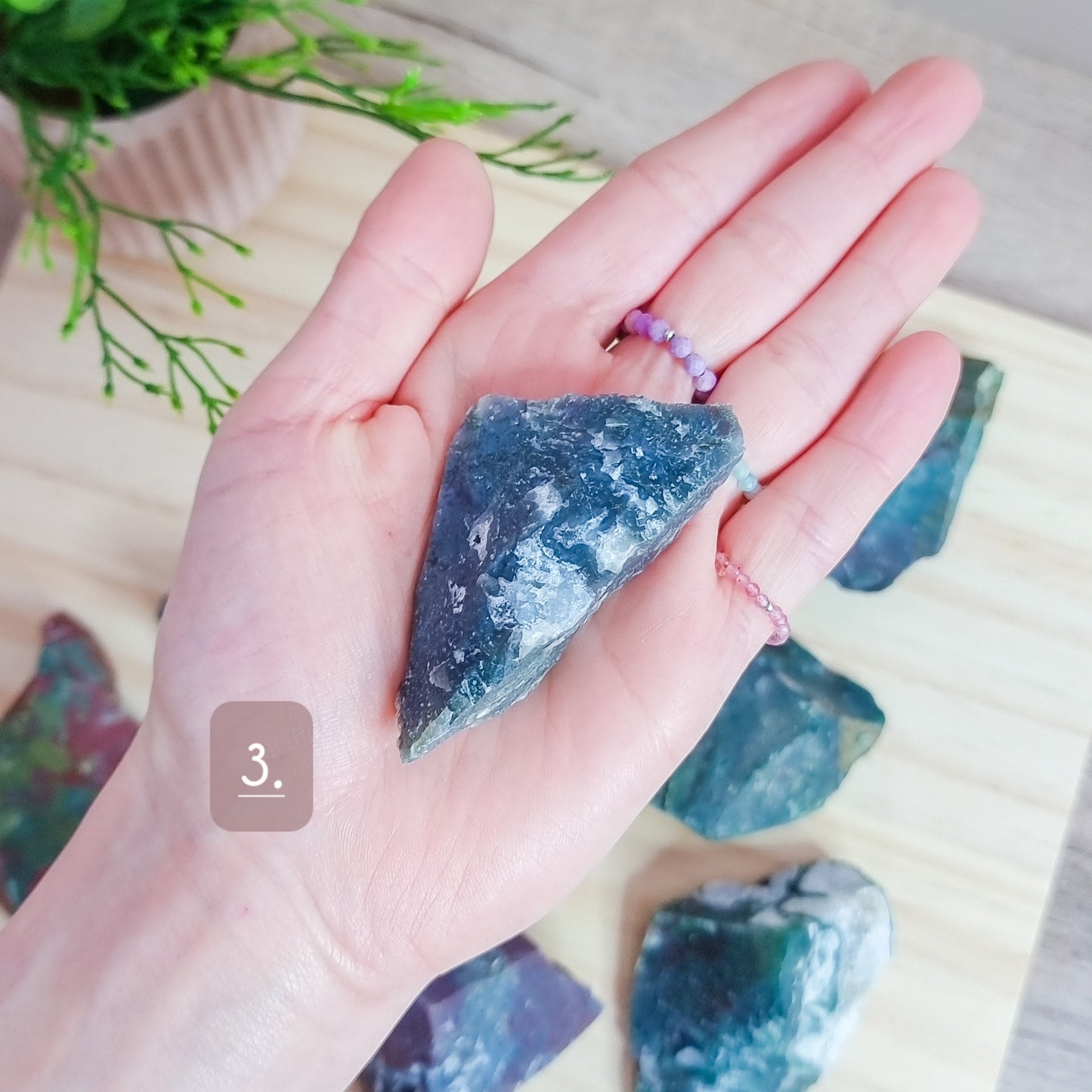 Heliotrope/Bloodstone Raw Stone