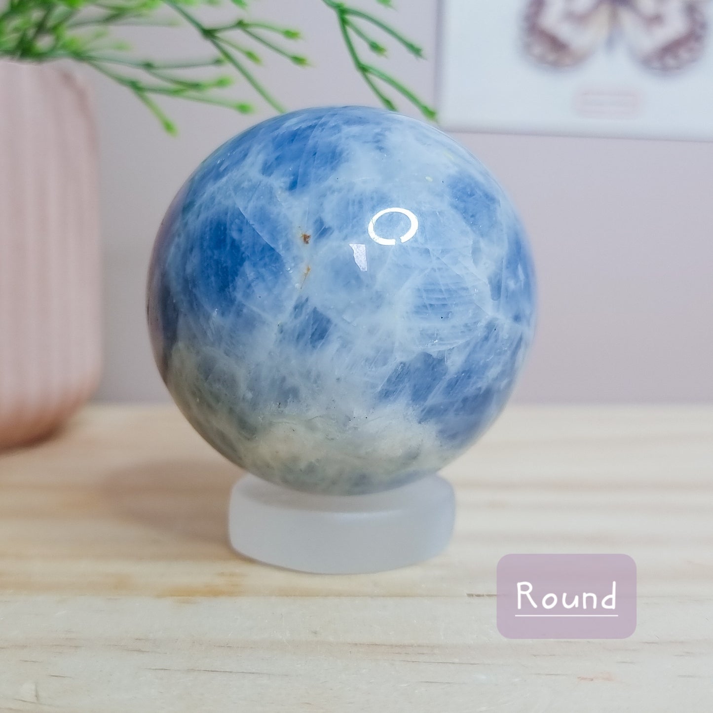 Satin Spar/Selenite Sphere Stands