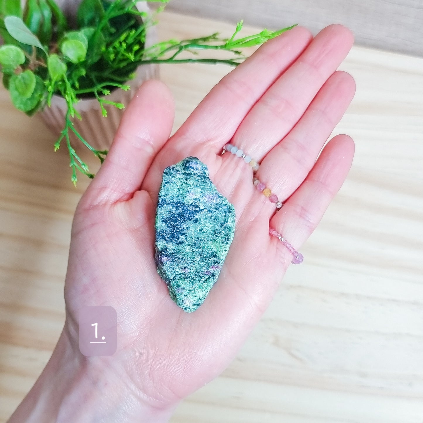 Ruby and Zoisite Raw Stone Large