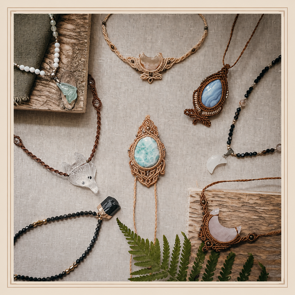 Handcrafted Crystal Necklaces