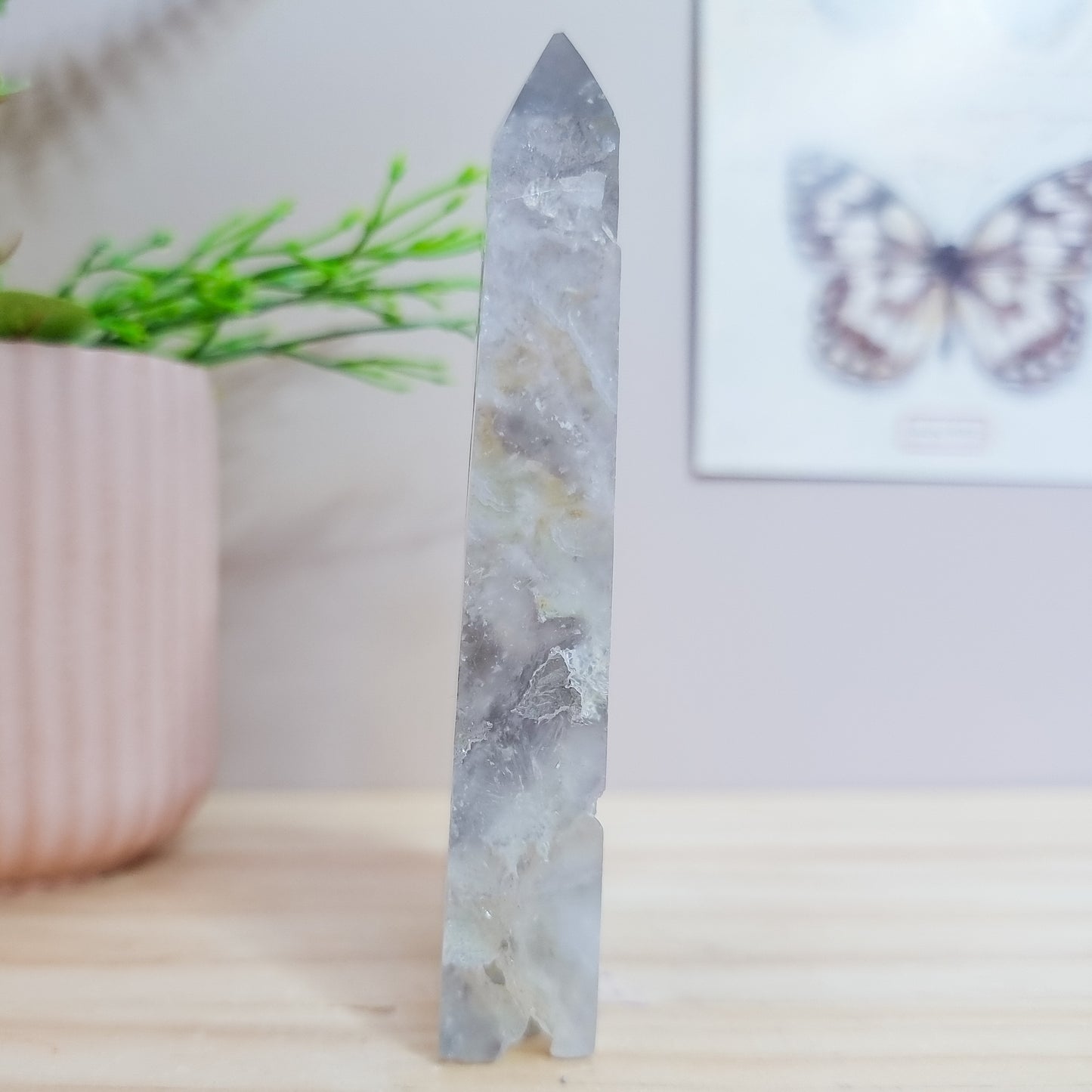 Fluorite with Pyrite Tower