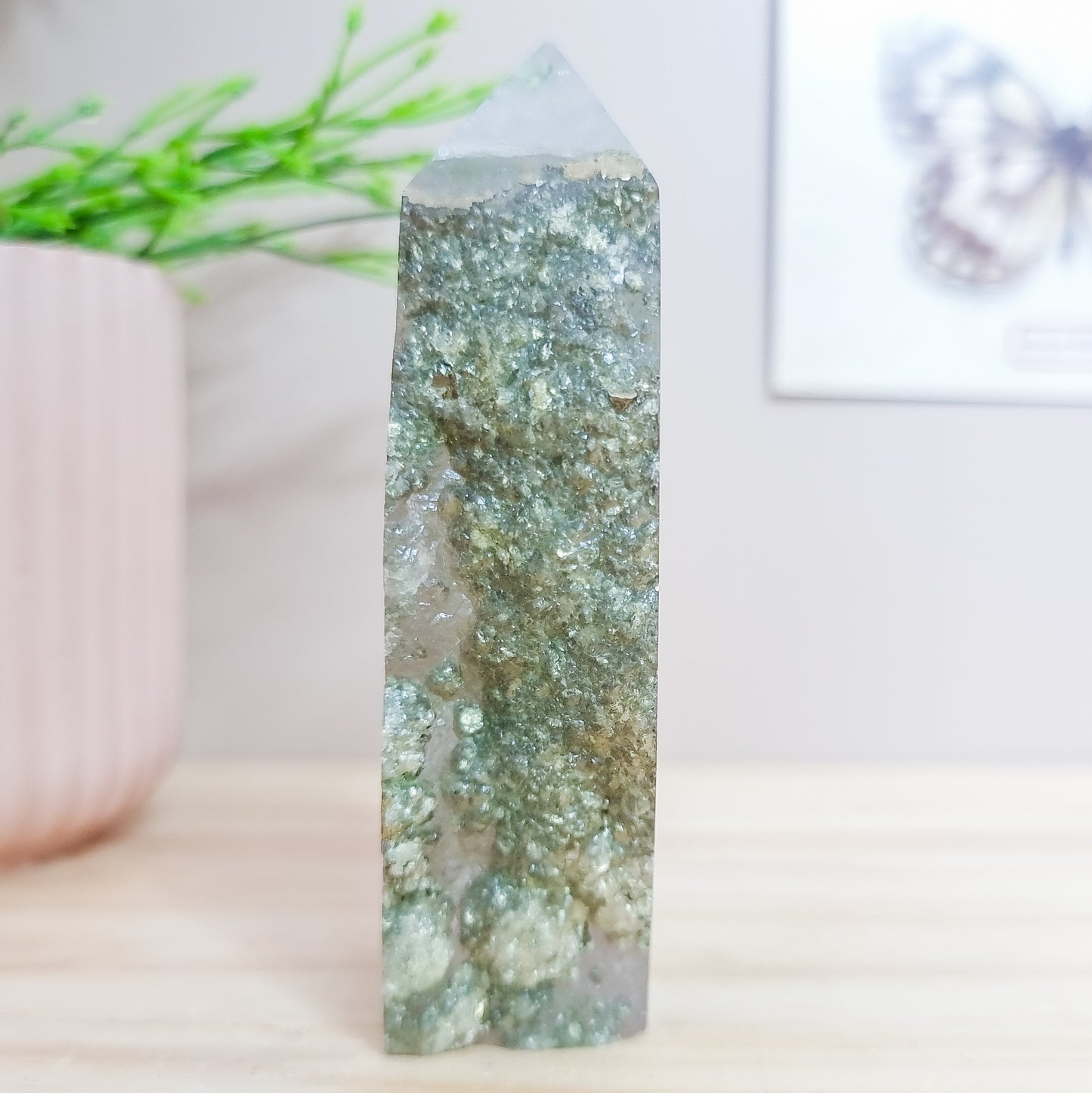 Fluorite with Pyrite Tower