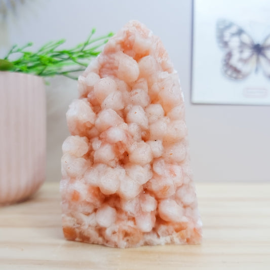 Raw Red Calcite Cluster Tower