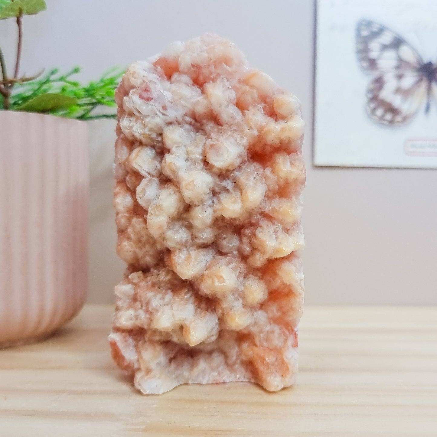 Raw Red Calcite Cluster Tower