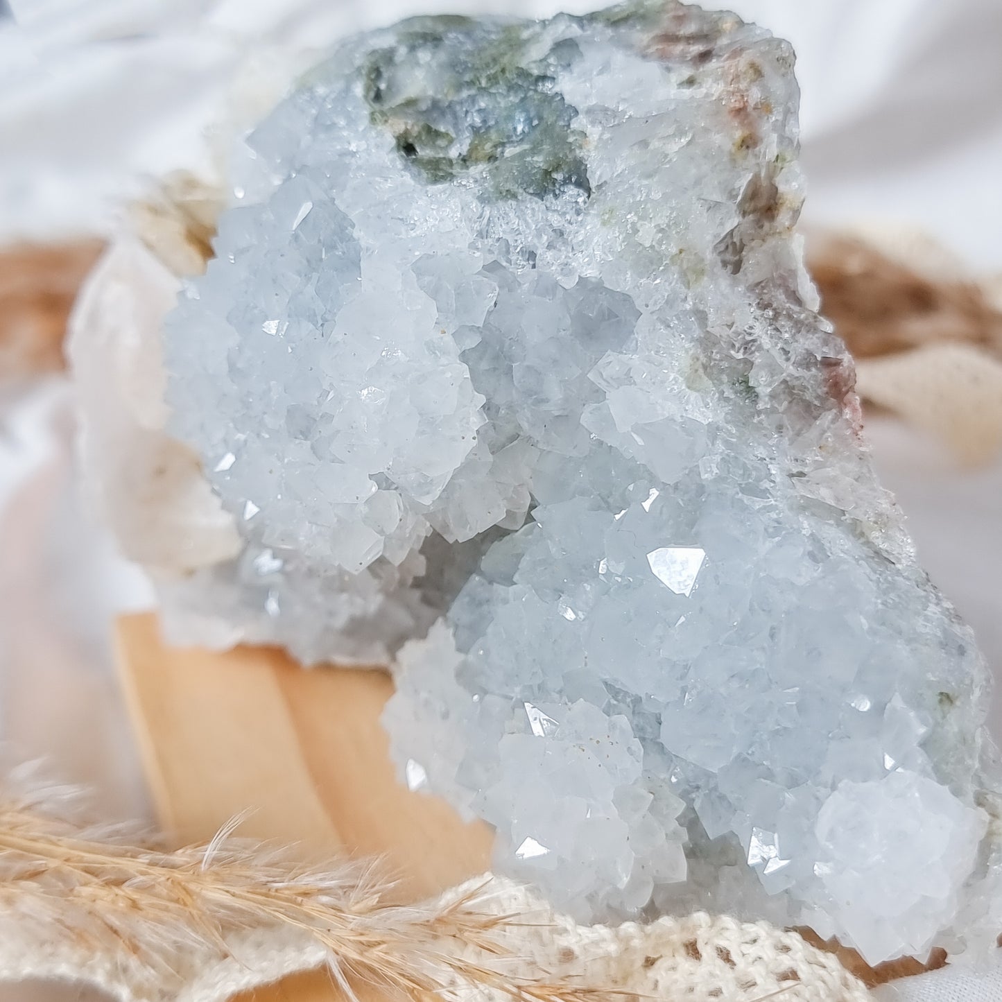 Grey Quartz with Calcite Specimen