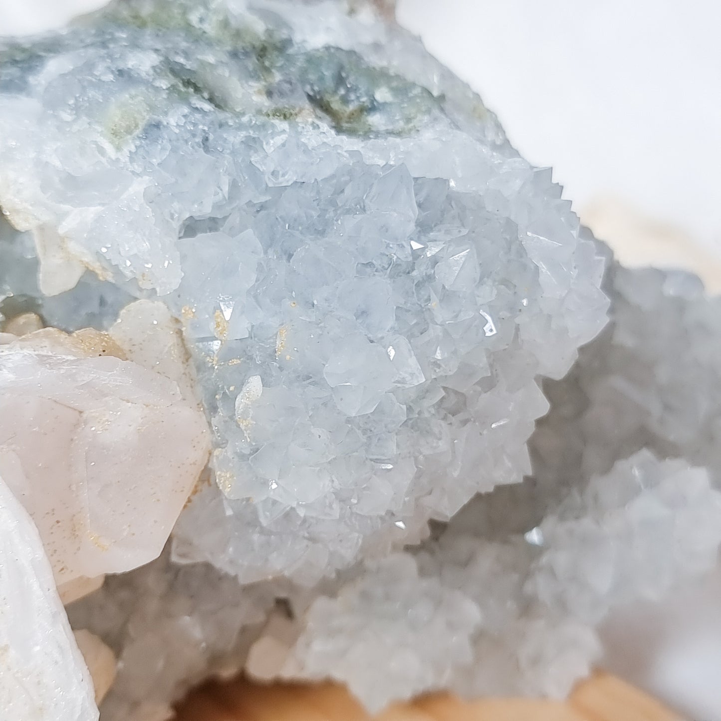 Grey Quartz with Calcite Specimen