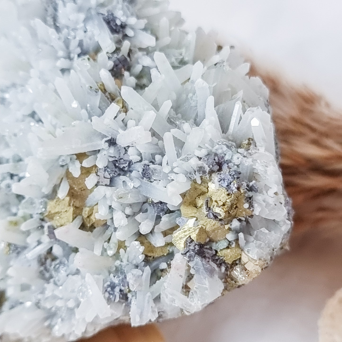 Quartz with Pyrite and Sphalerite Specimen