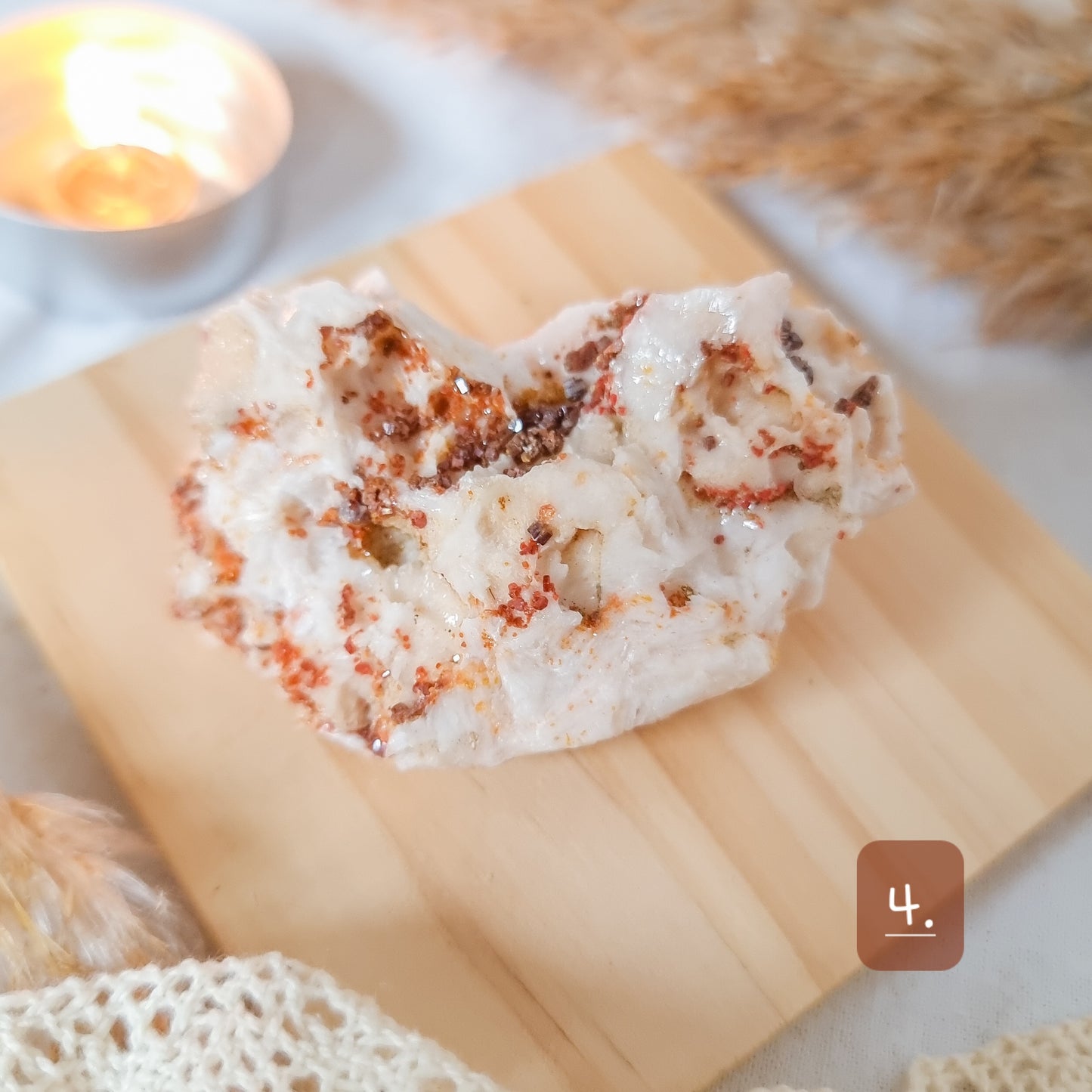 Vanadanite on Barite Specimens