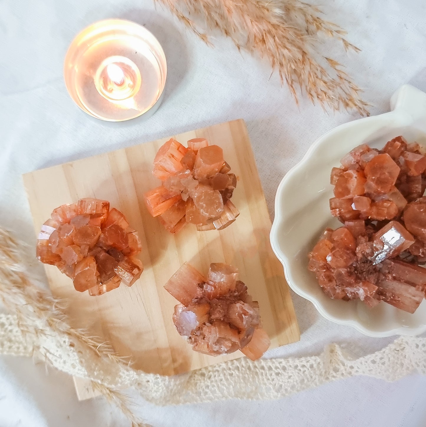 Aragonite Sputnik Clusters