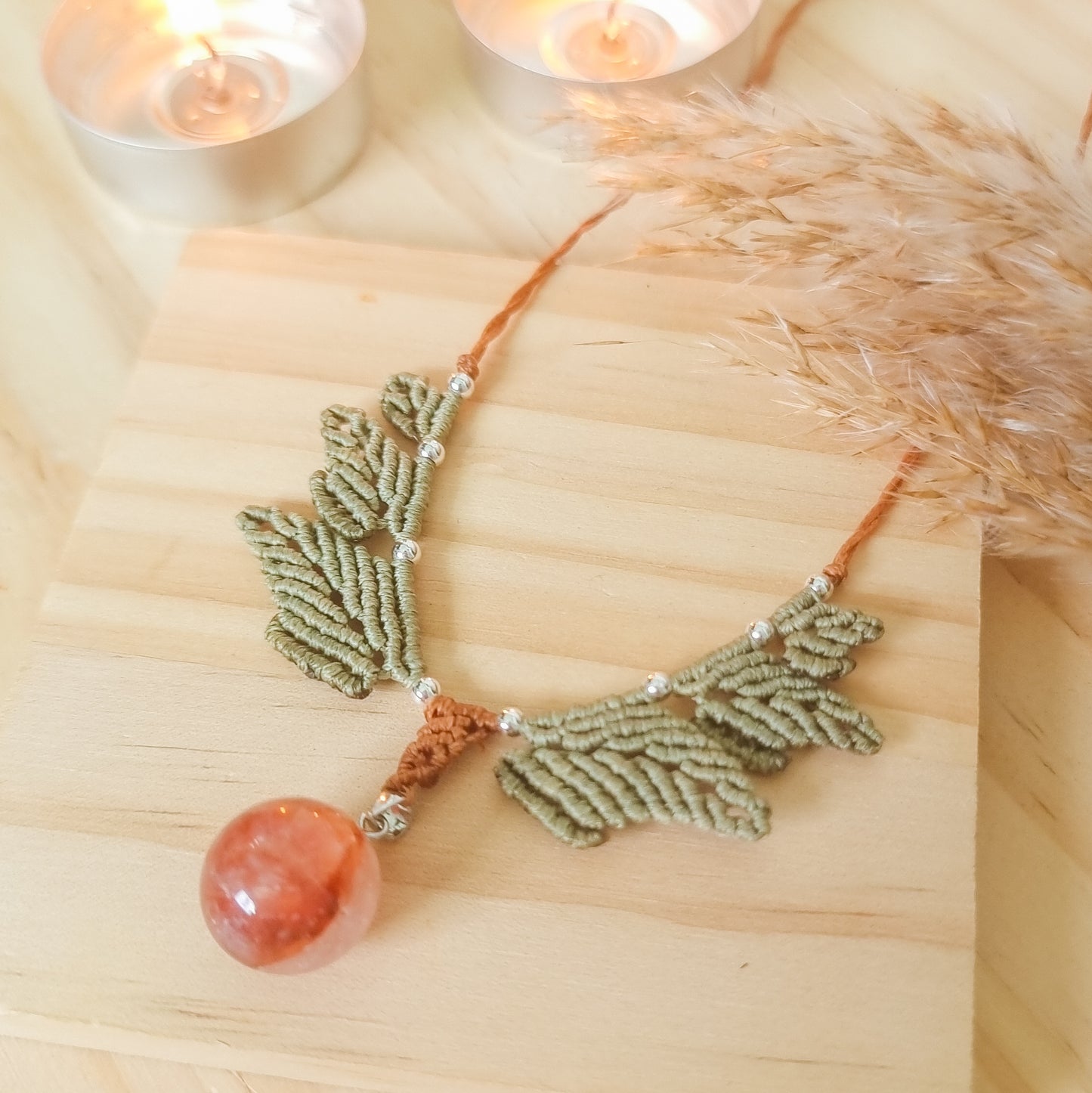 Fire Quartz Necklace