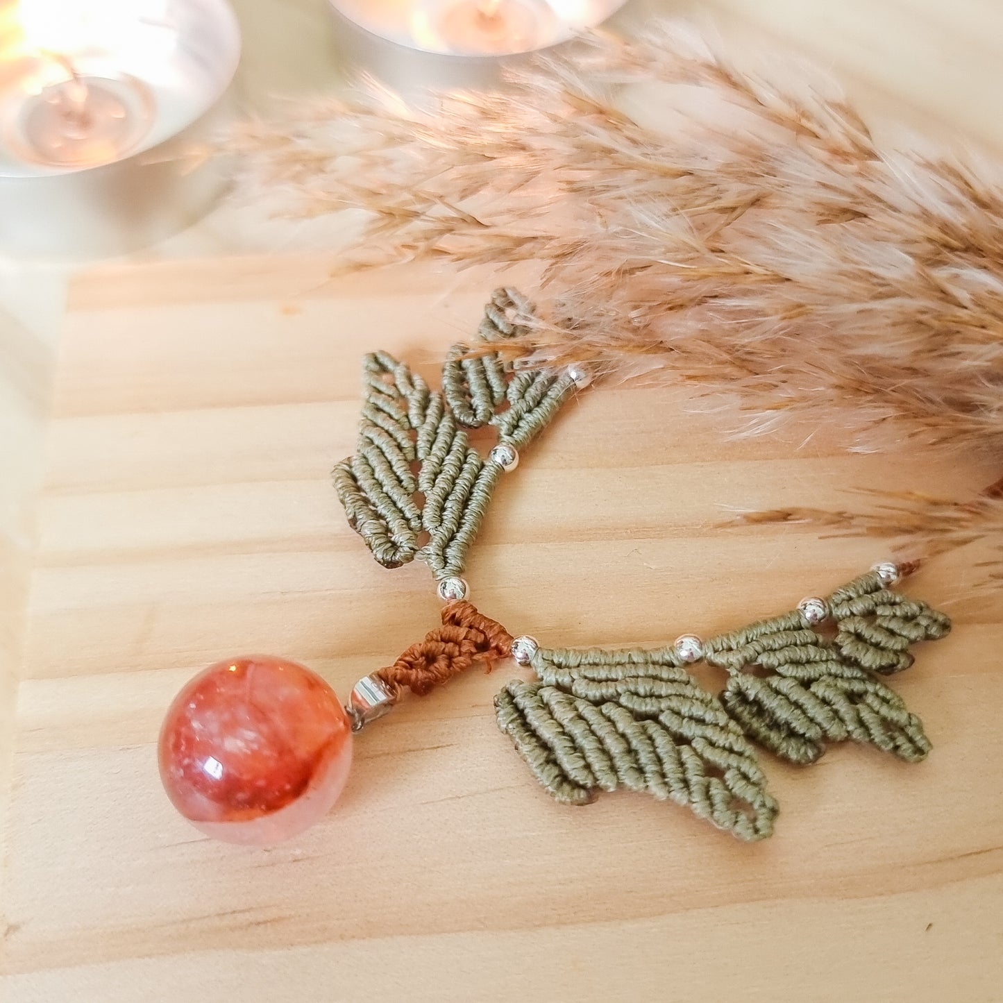 Fire Quartz Necklace