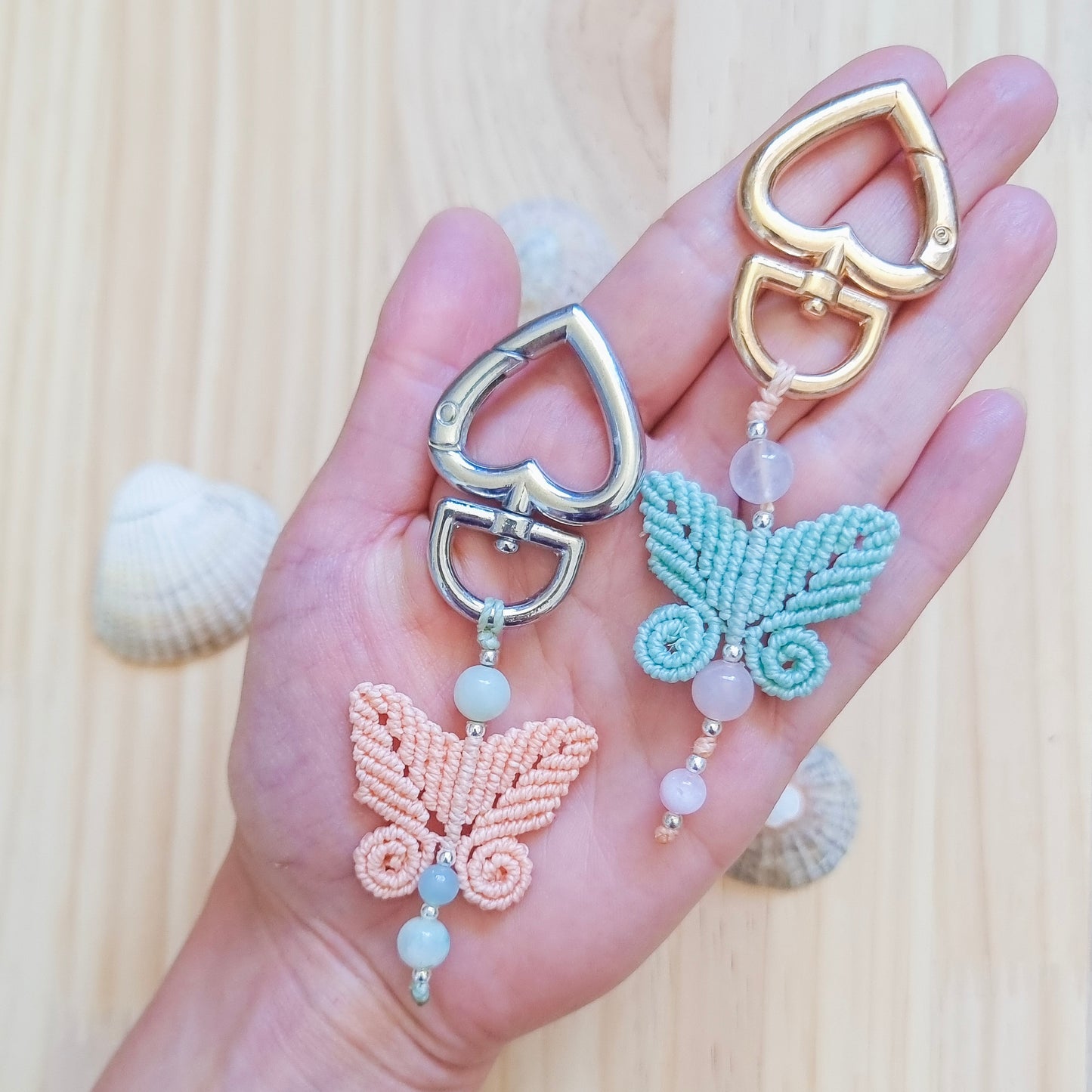 Crystal Butterfly Keyring