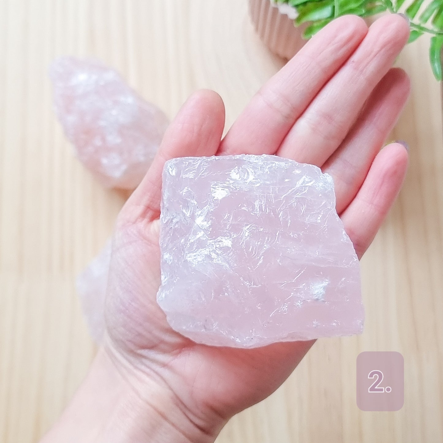 Rose Quartz Raw Stone - Large