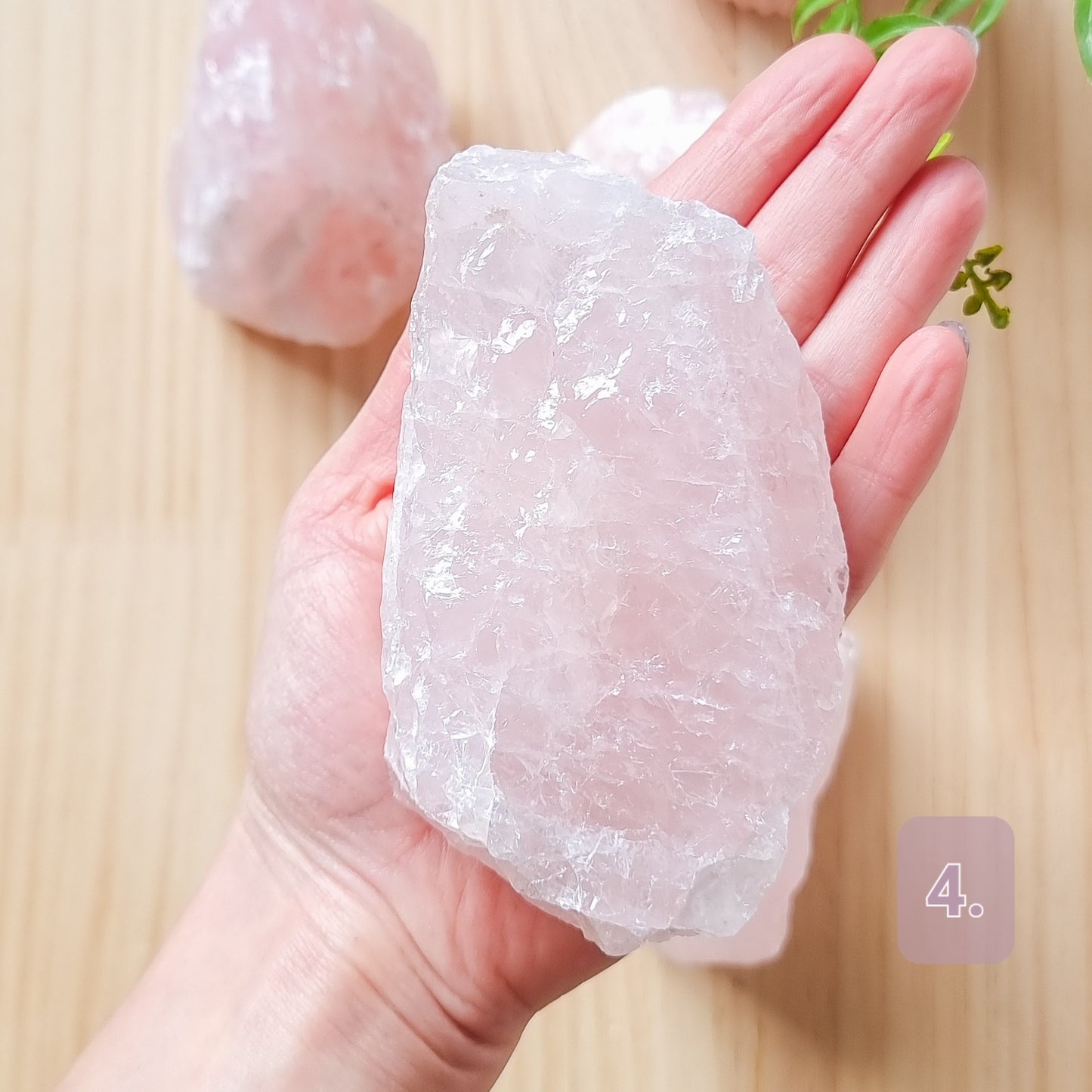 Rose Quartz Raw Stone -Extra Large