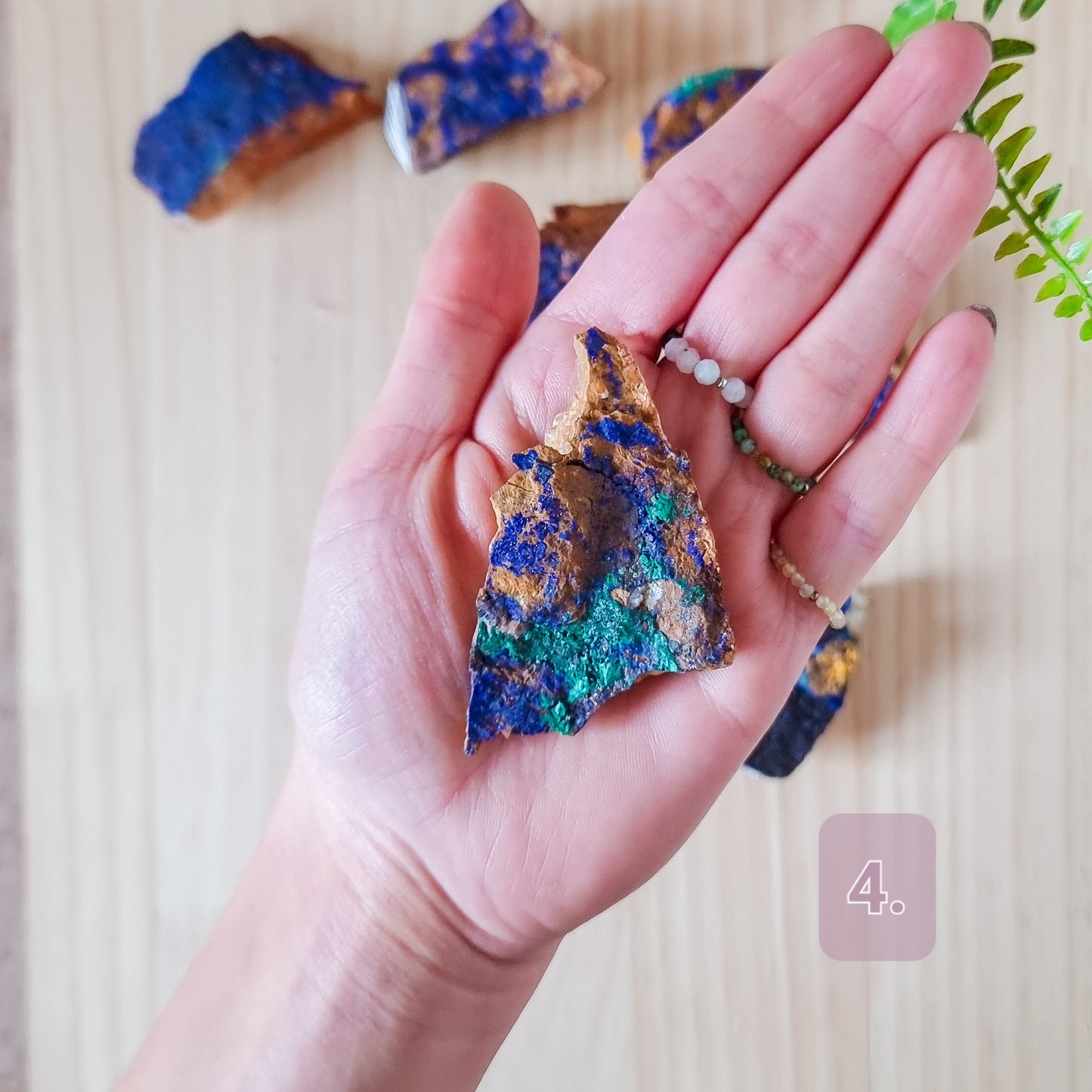 Azurite and Malachite Specimens Medium