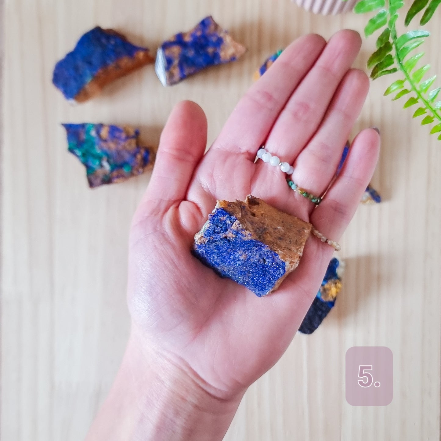 Azurite and Malachite Specimens Medium