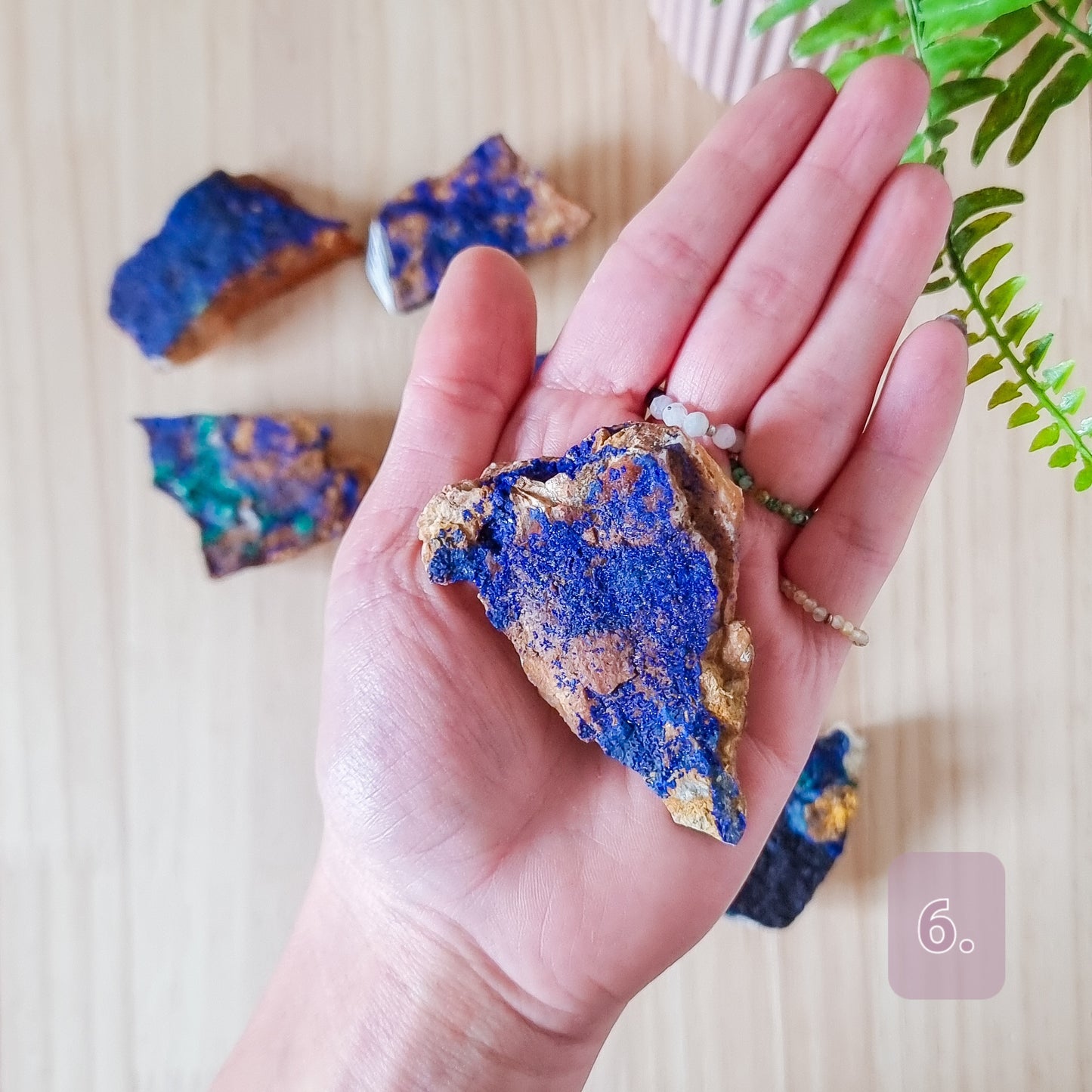 Azurite and Malachite Specimens Medium