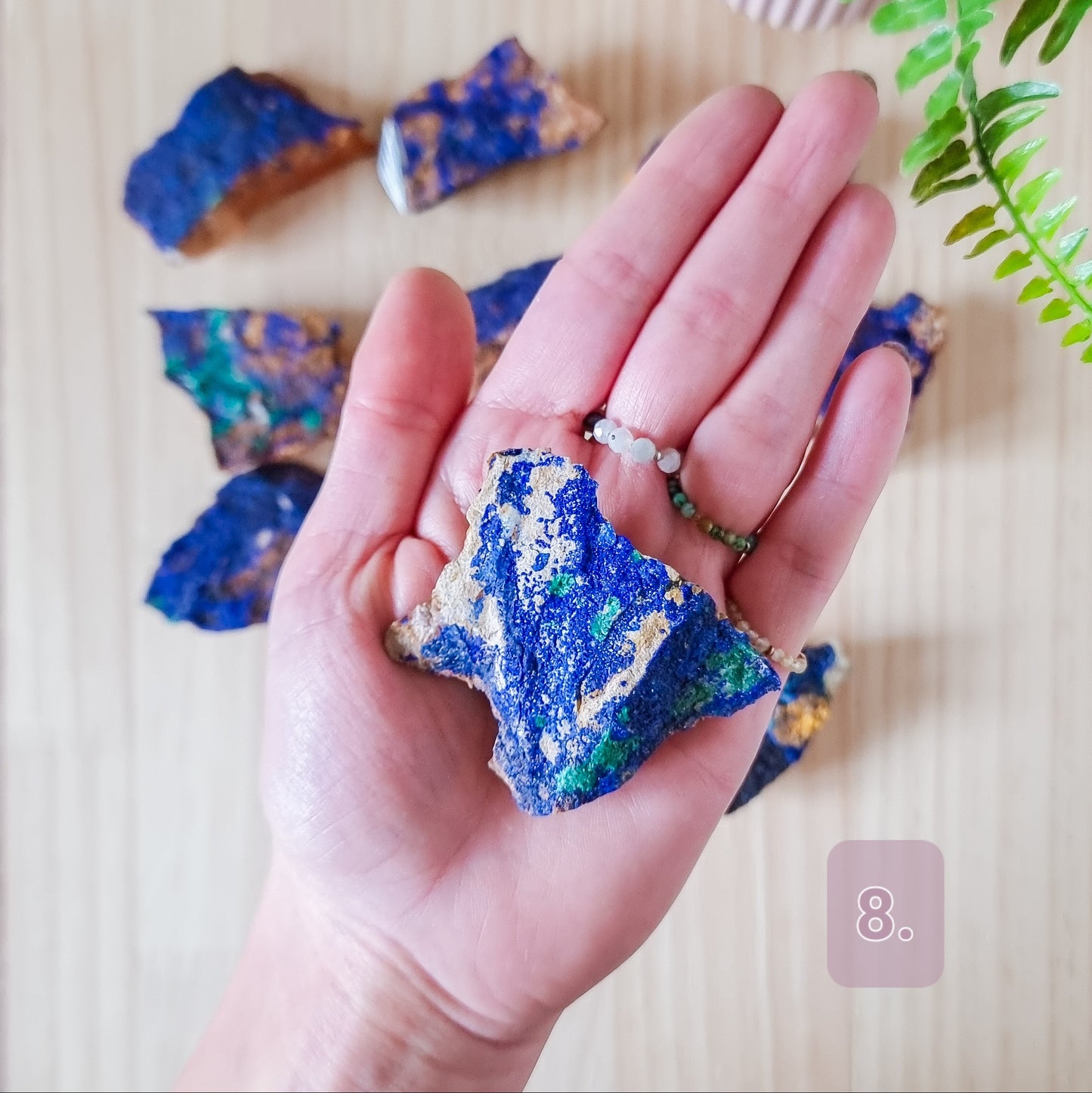 Azurite and Malachite Specimens Medium