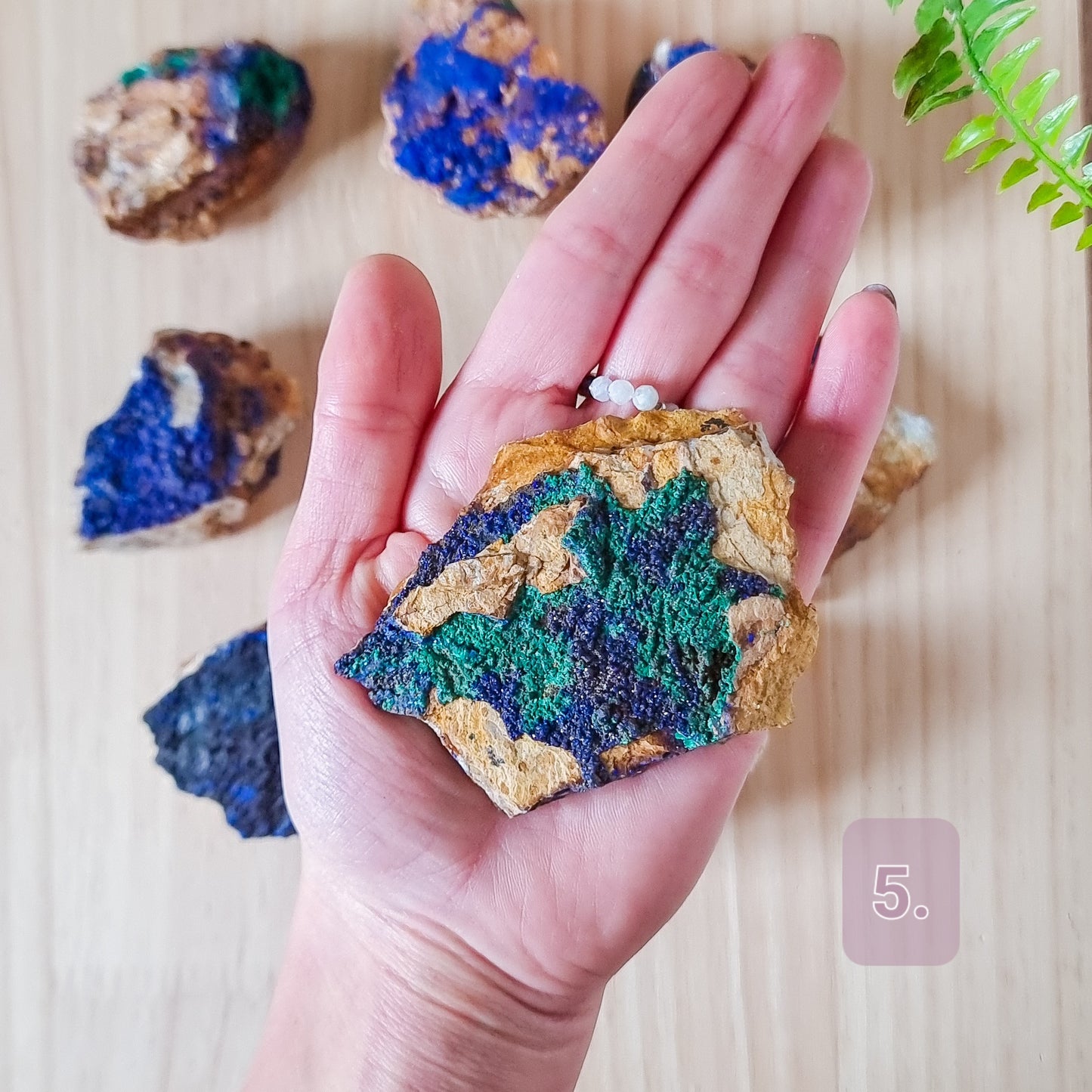 Azurite and Malachite Specimens Large