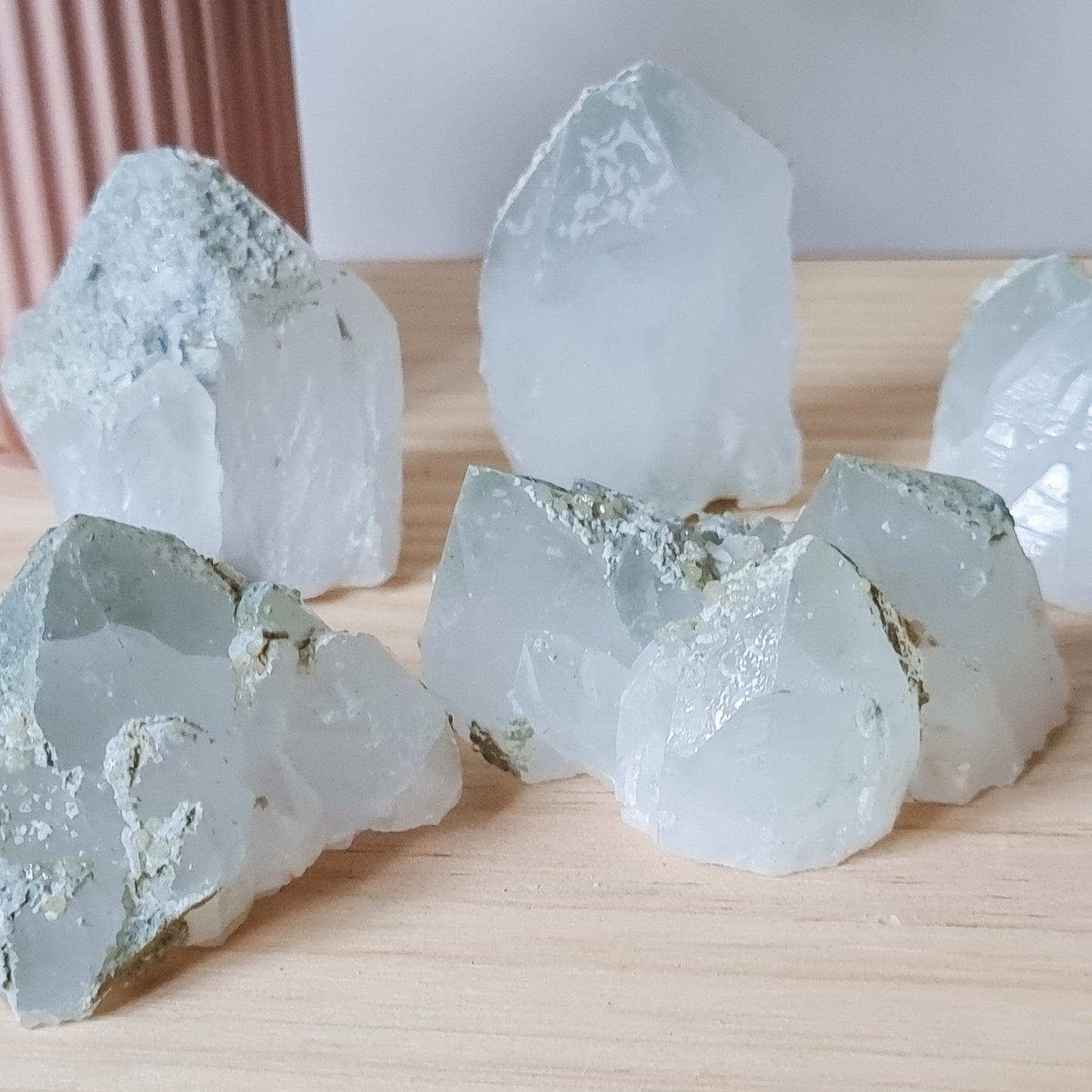 Phantom/Chlorite Quartz with Calcite