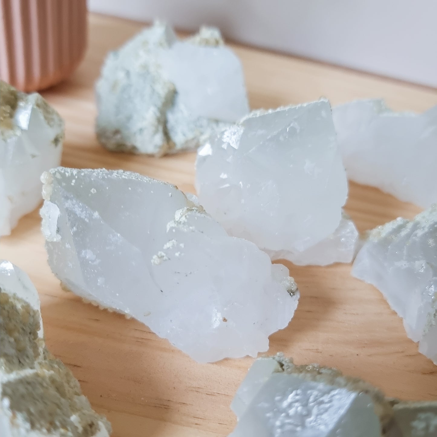 Phantom/Chlorite Quartz with Calcite