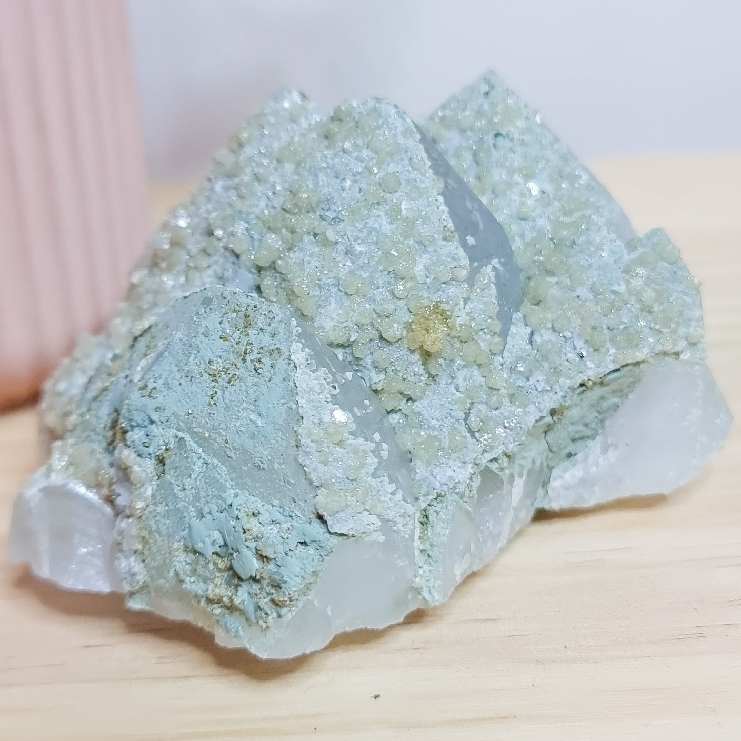 Phantom/Chlorite Quartz with Calcite