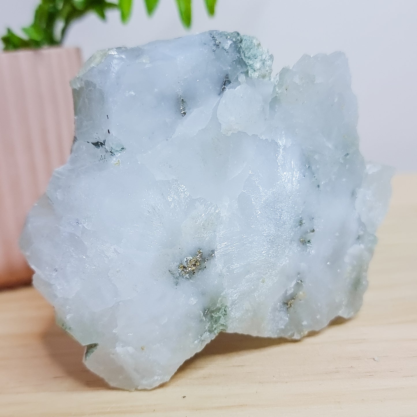 Phantom/Chlorite Quartz with Calcite