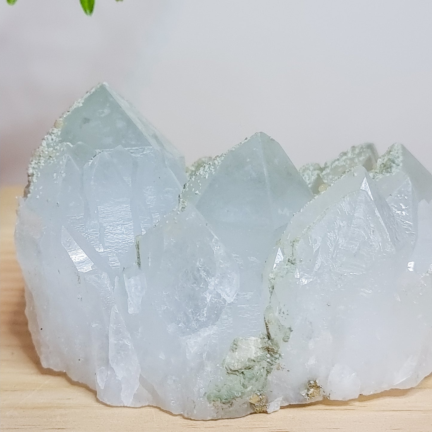 Phantom/Chlorite Quartz with Calcite