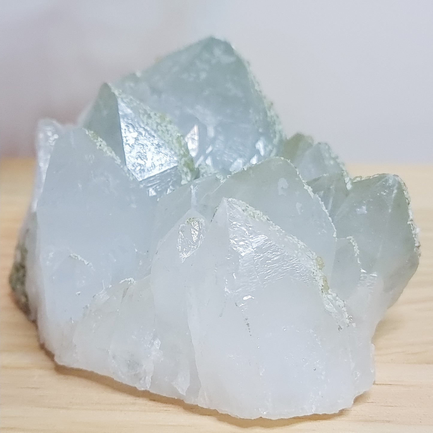 Phantom/Chlorite Quartz with Calcite