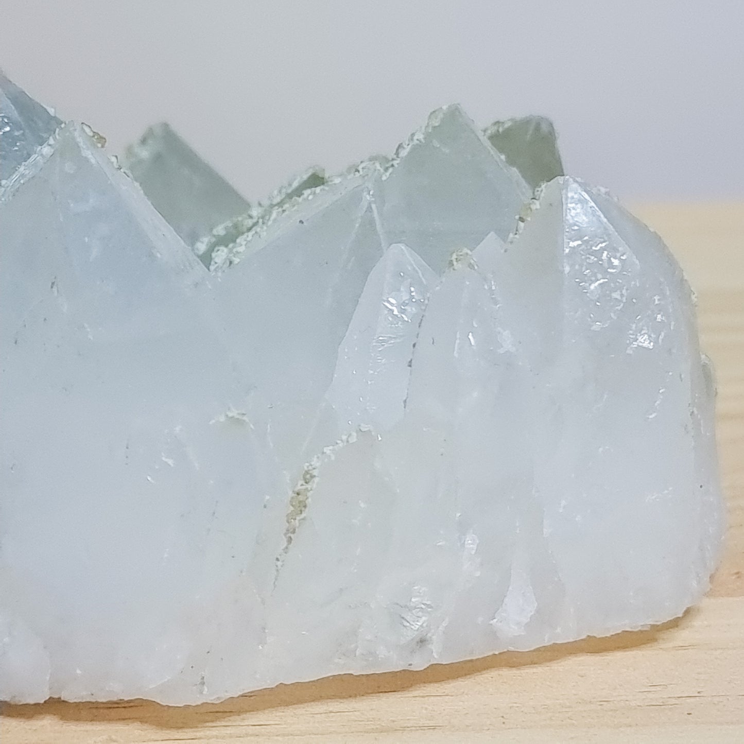 Phantom/Chlorite Quartz with Calcite