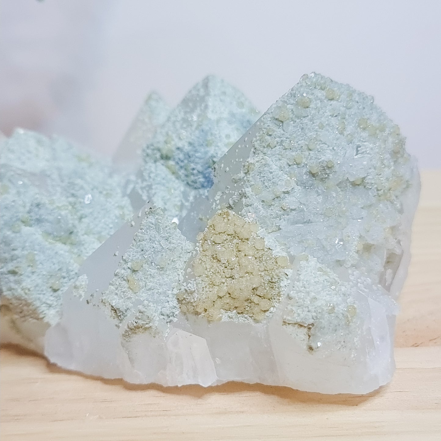 Phantom/Chlorite Quartz with Calcite