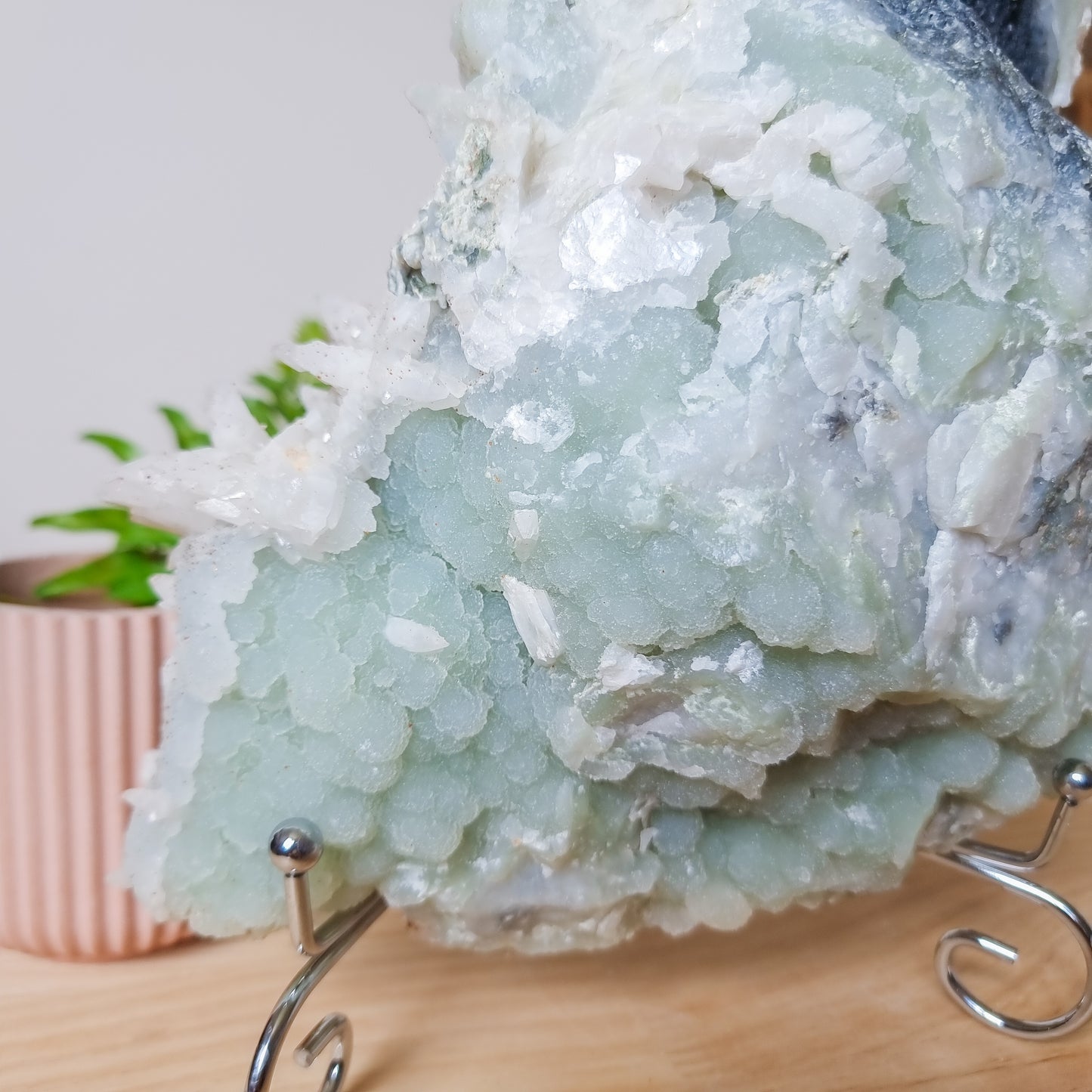 Green Chalcedony With Calcite 3.8kg