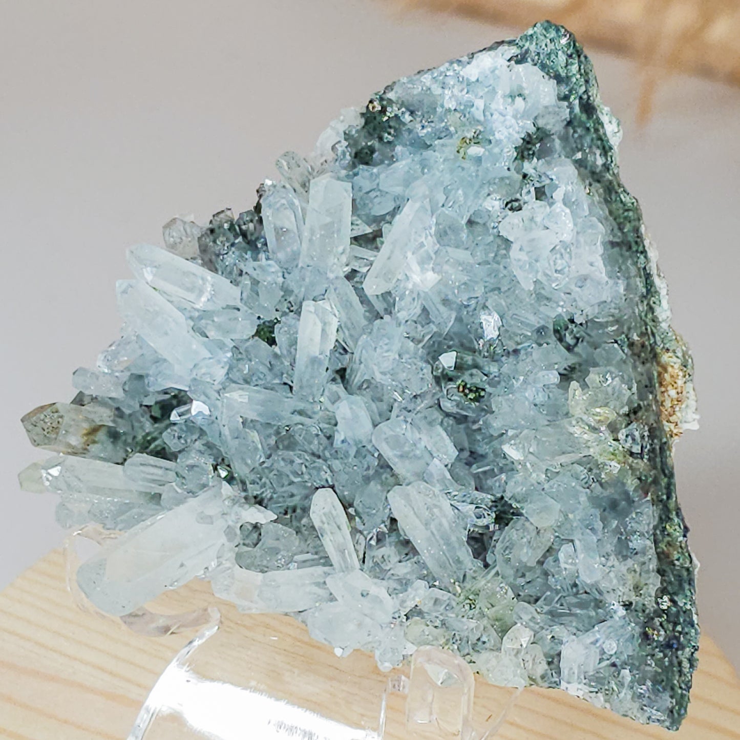 Quartz With Pyrite and Chlorite Specimen