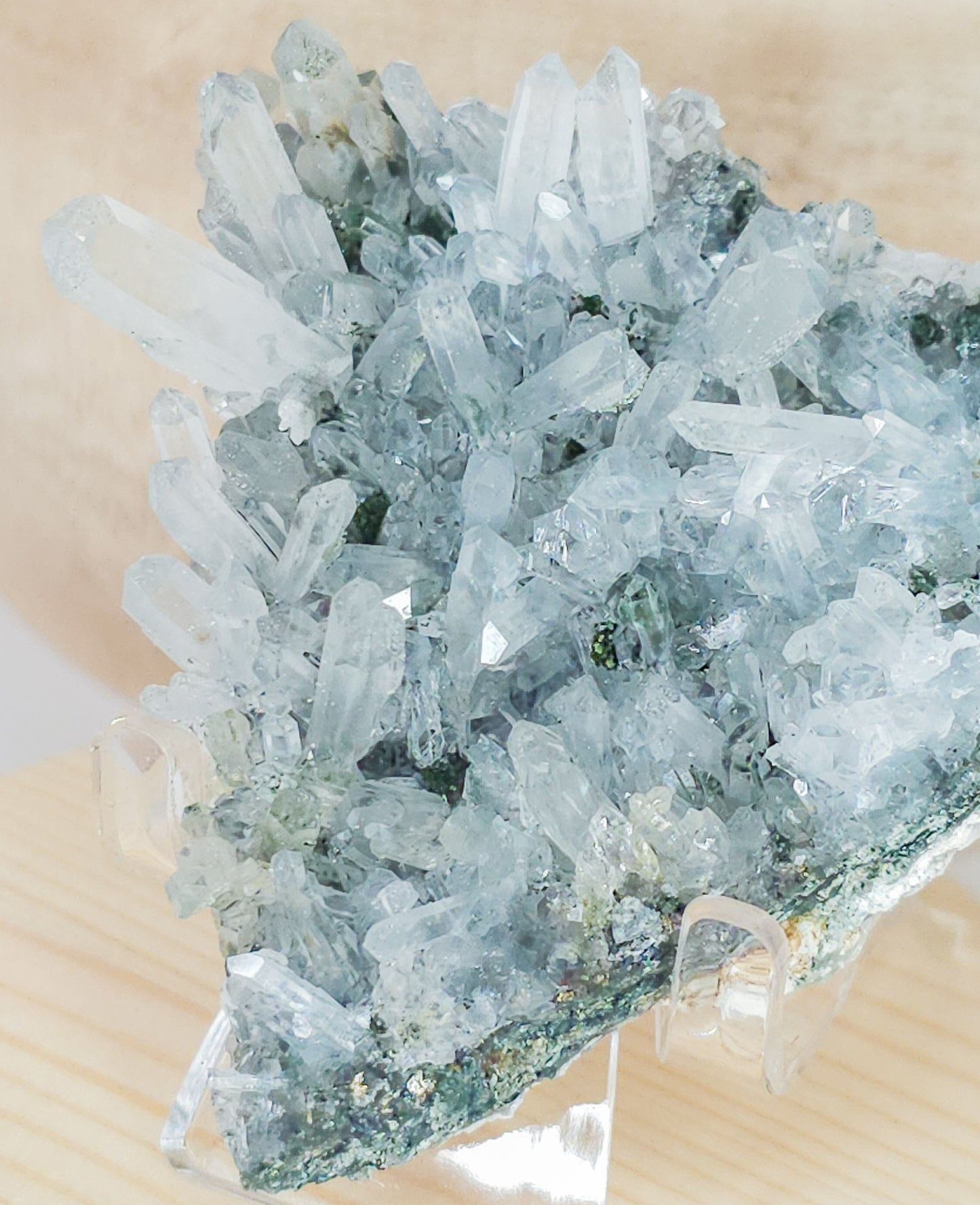 Quartz With Pyrite and Chlorite Specimen