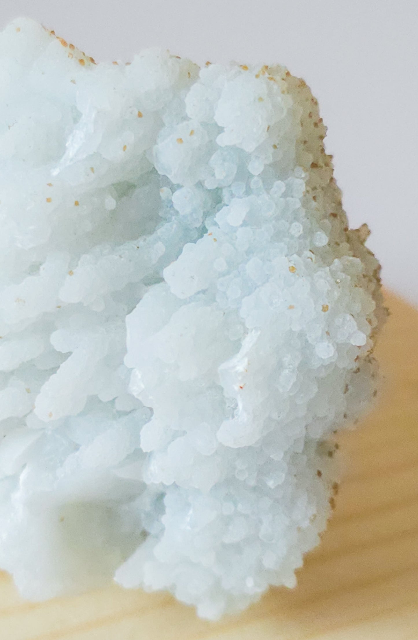 Chalcedony Quartz with Calcite overgrow