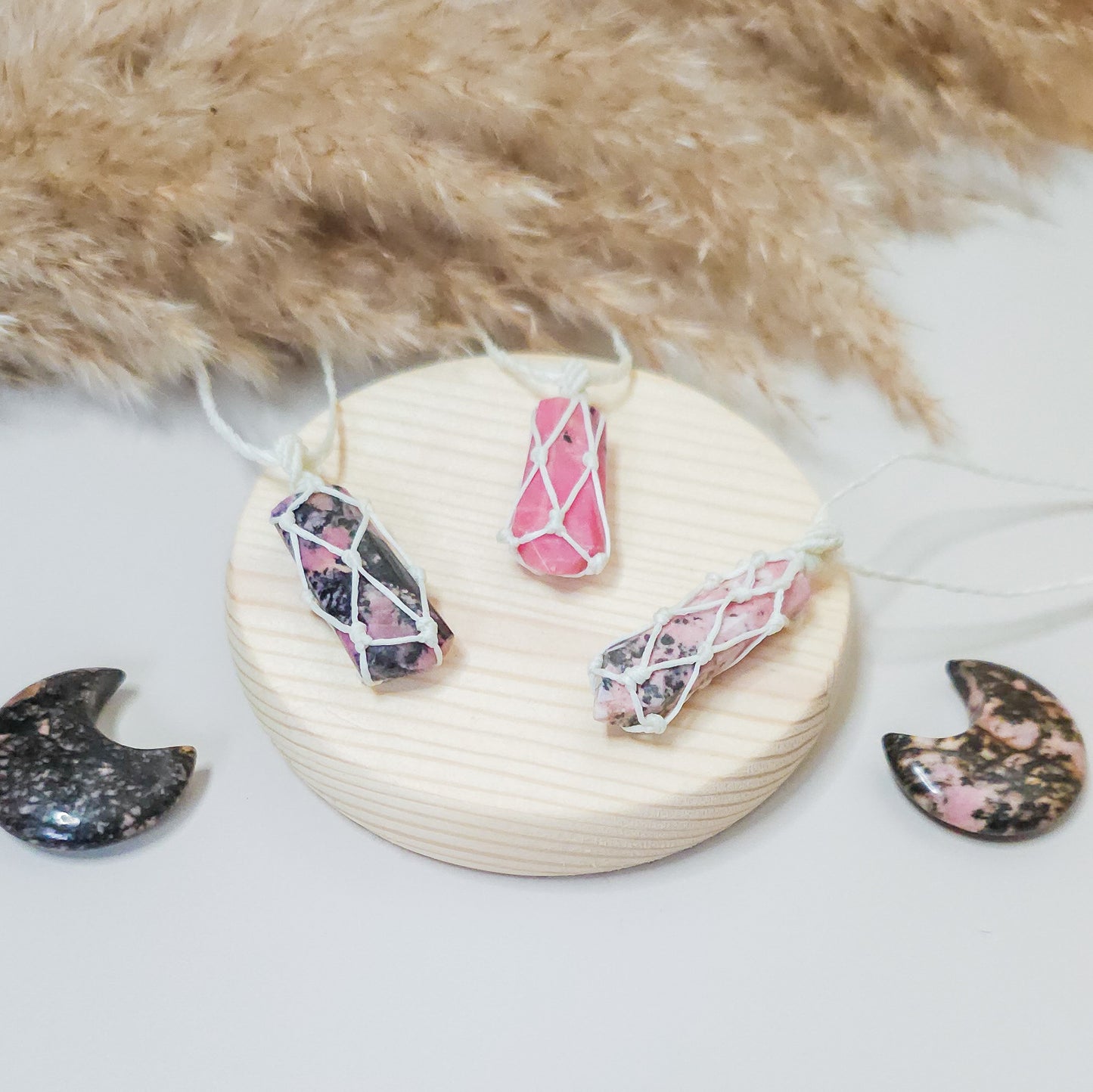 Handmade Rhodonite Necklaces