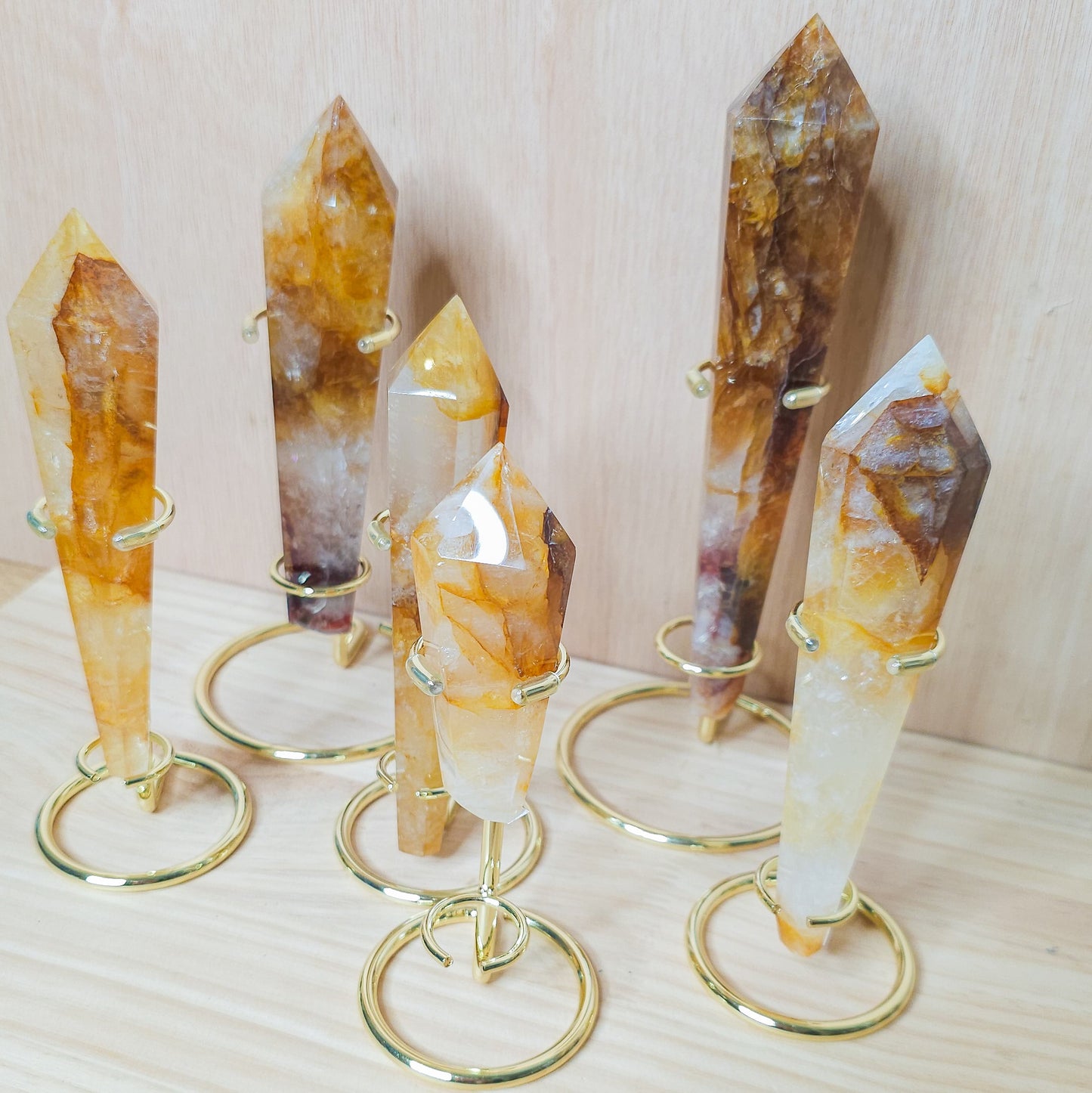 Golden Healer Wands on Stands