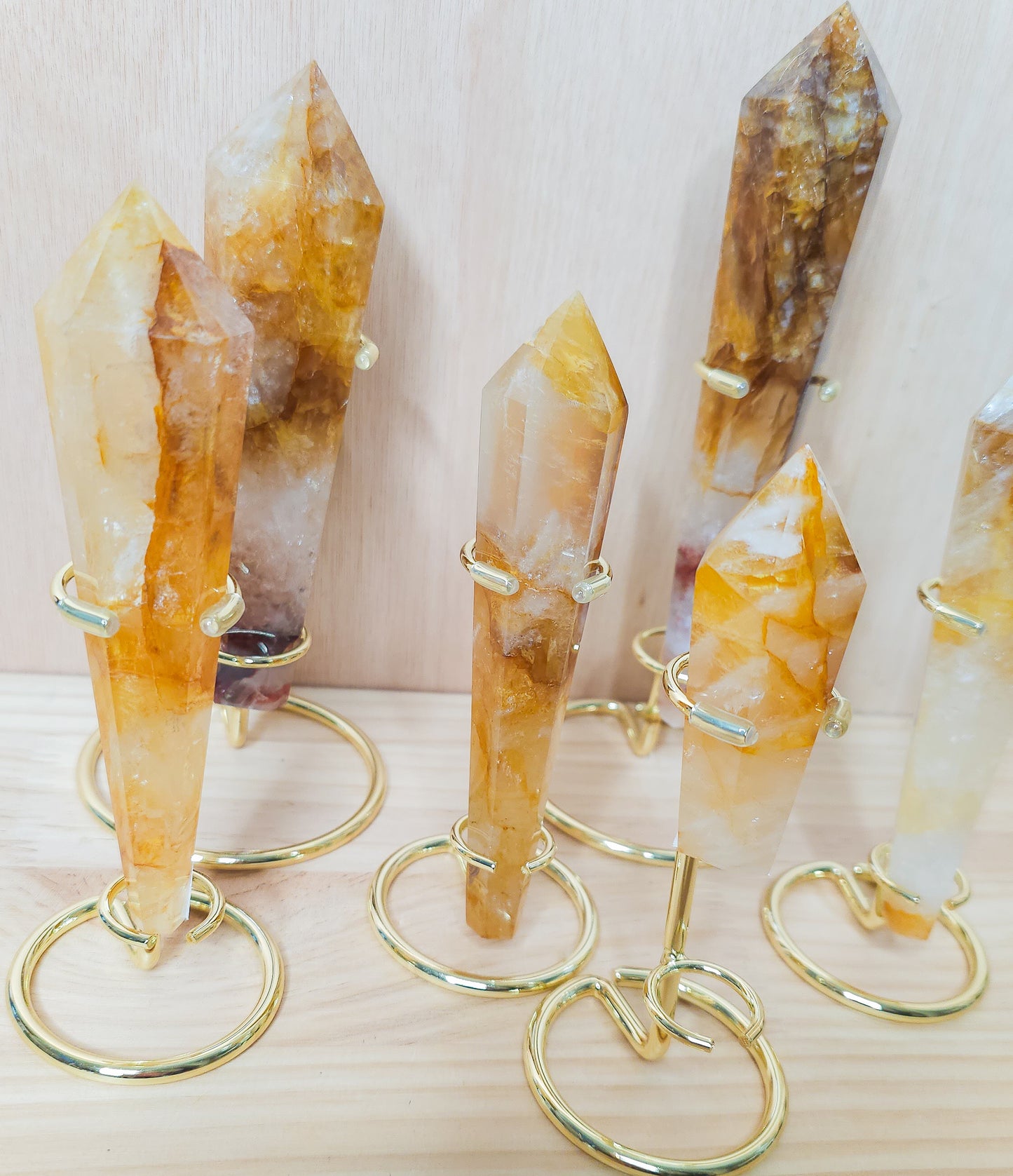 Golden Healer Wands on Stands