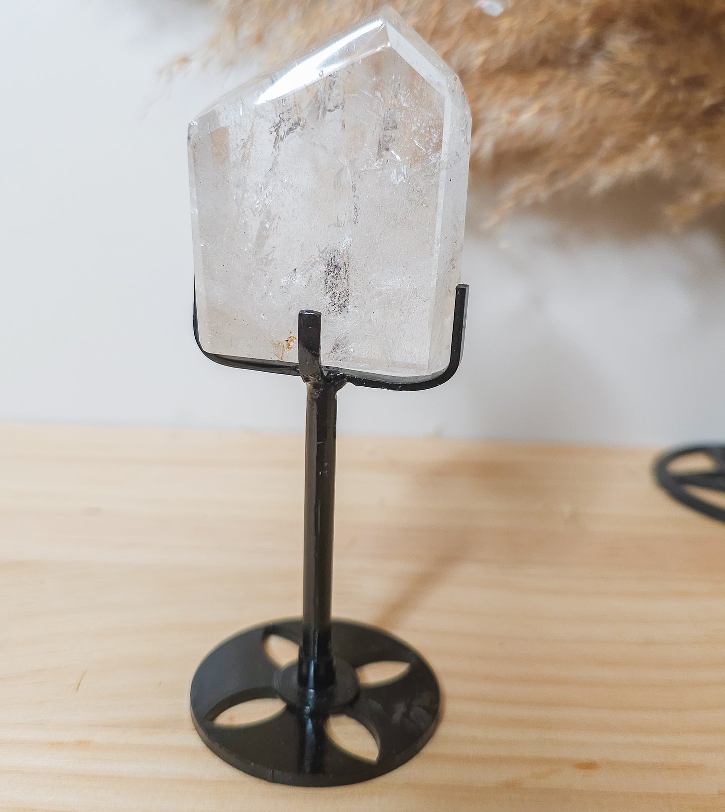 Clear Quartz Free-form on the stand