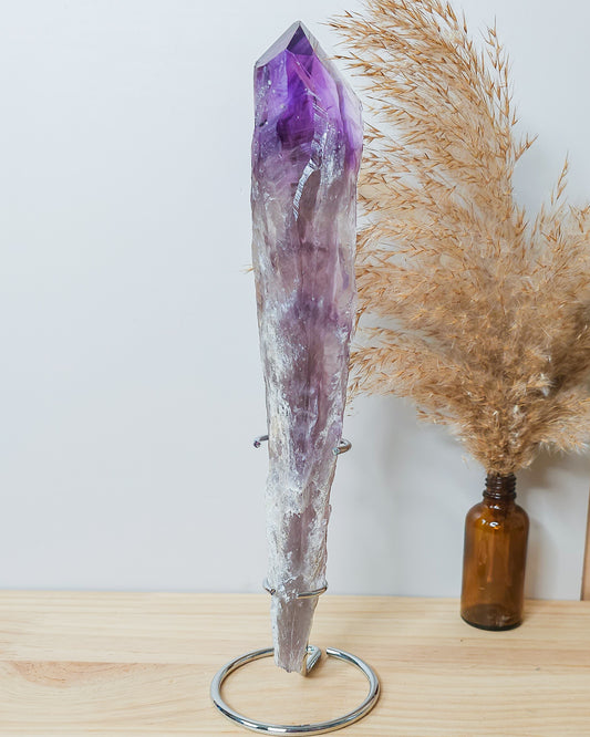 Amethyst Raw Wand/Root on the stand