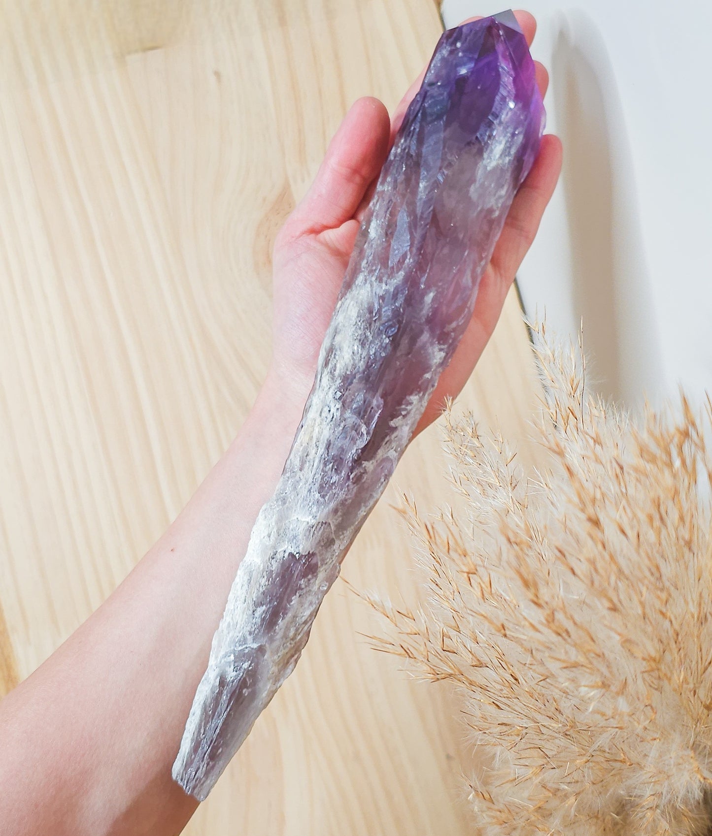 Amethyst Raw Wand/Root on the stand